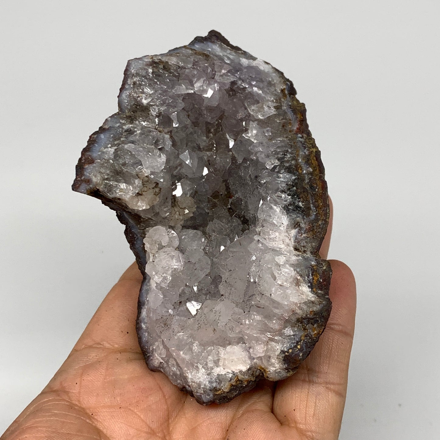 232.9g, 4.2"x2.5"x1.1", Rare Manganese Cluster With Quartz Mineral Specimen,B106