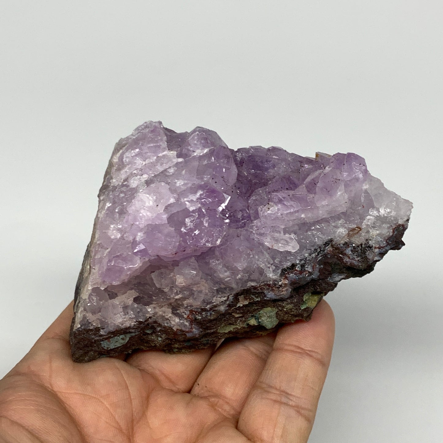 251.6g, 3.6"x1.9"x2.4", Natural Amethyst Cluster Mineral Specimen @Morocco,B1069