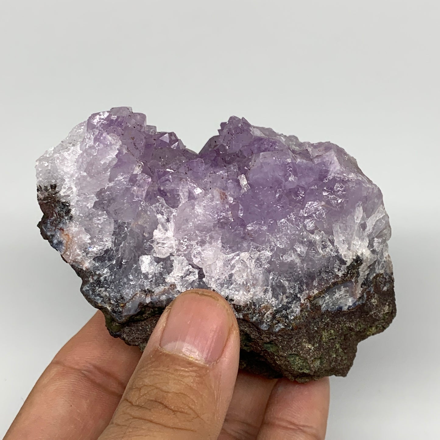 251.6g, 3.6"x1.9"x2.4", Natural Amethyst Cluster Mineral Specimen @Morocco,B1069