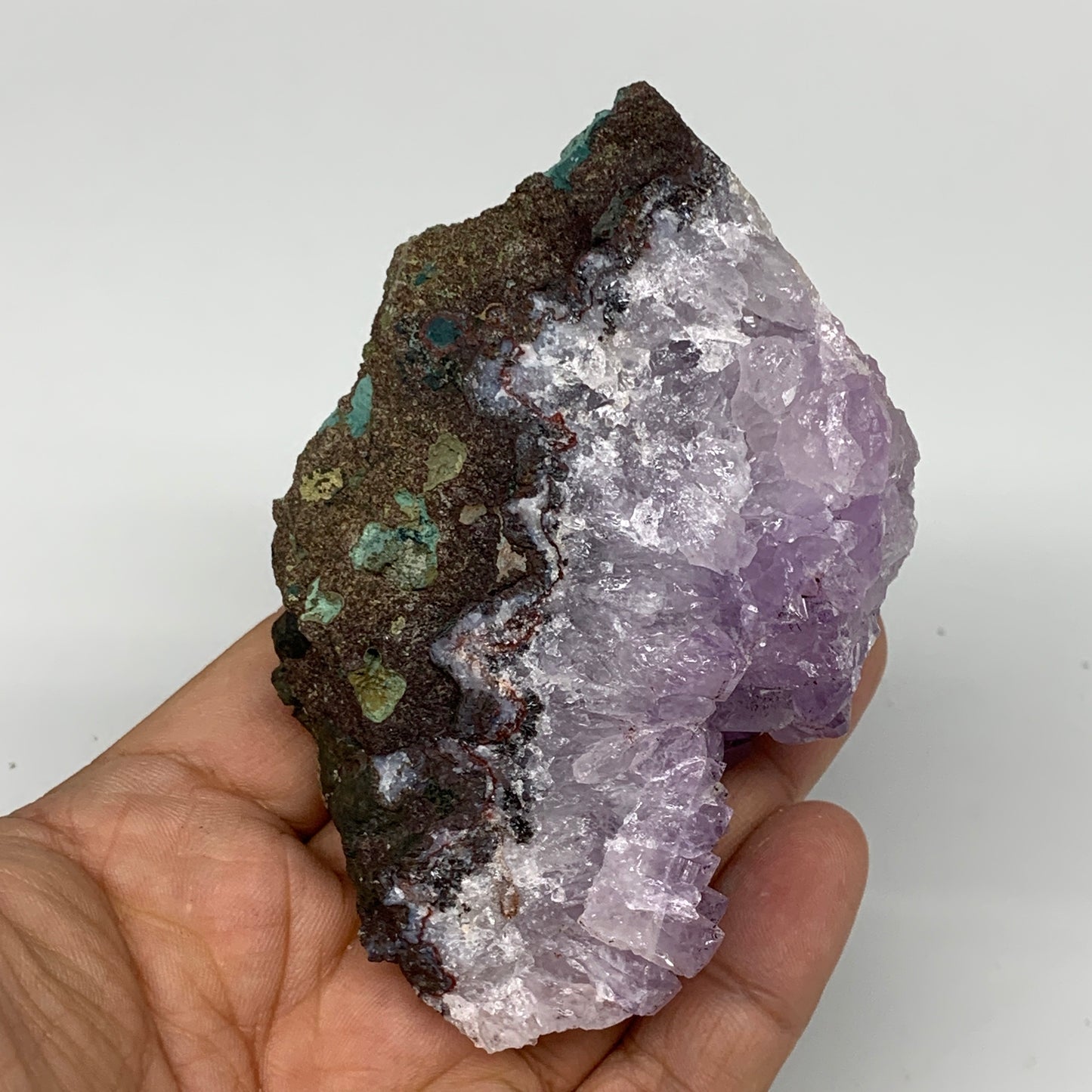 251.6g, 3.6"x1.9"x2.4", Natural Amethyst Cluster Mineral Specimen @Morocco,B1069