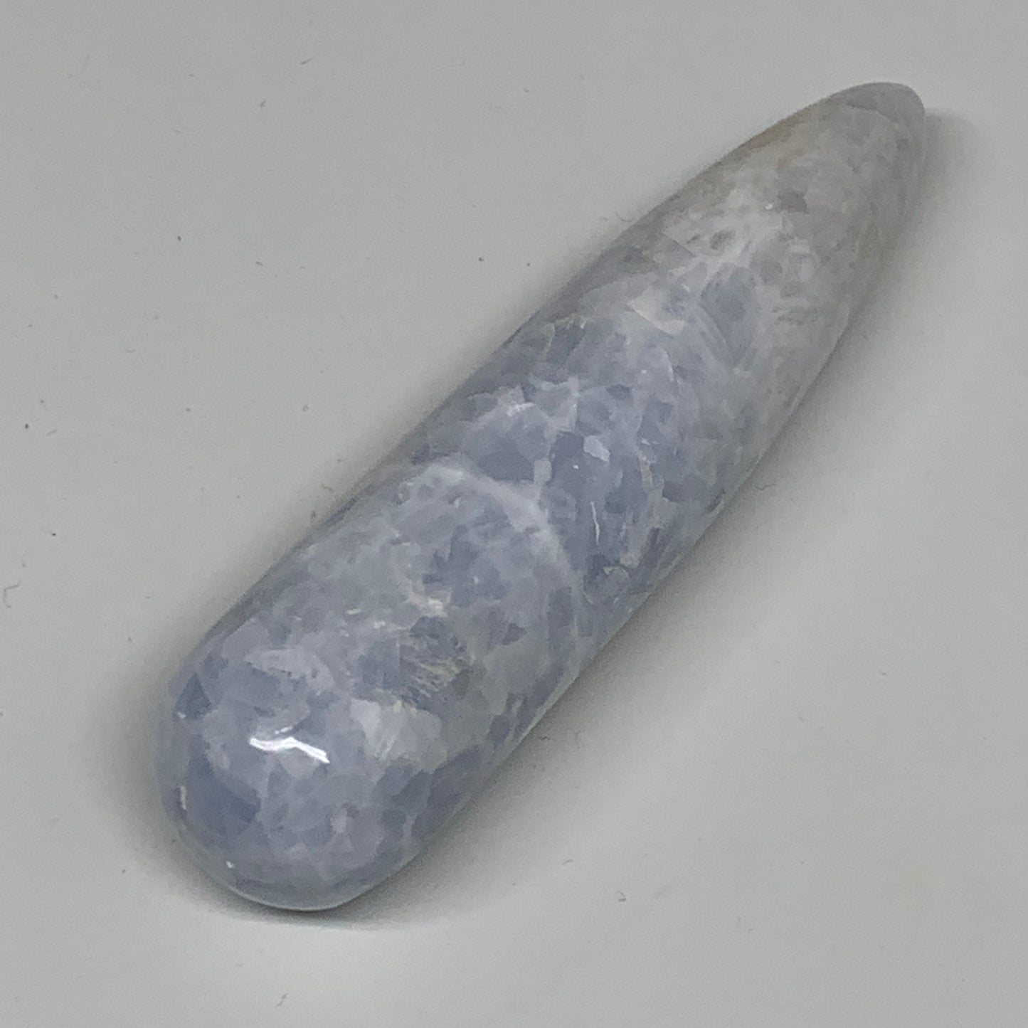 260.2g,5.7"x1.4" Natural Blue Calcite Wand Stick, Home Decor, Collectible, B6171