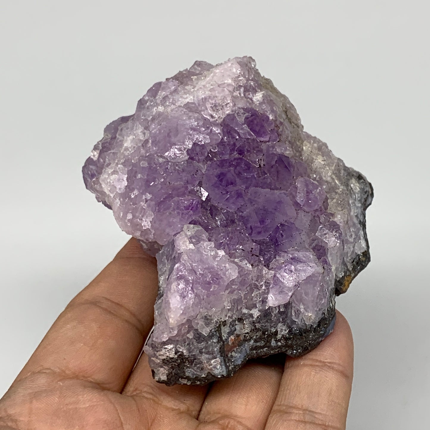 204.3g, 3"x2.8"x1.9", Natural Amethyst Cluster Mineral Specimen @Morocco,B10698