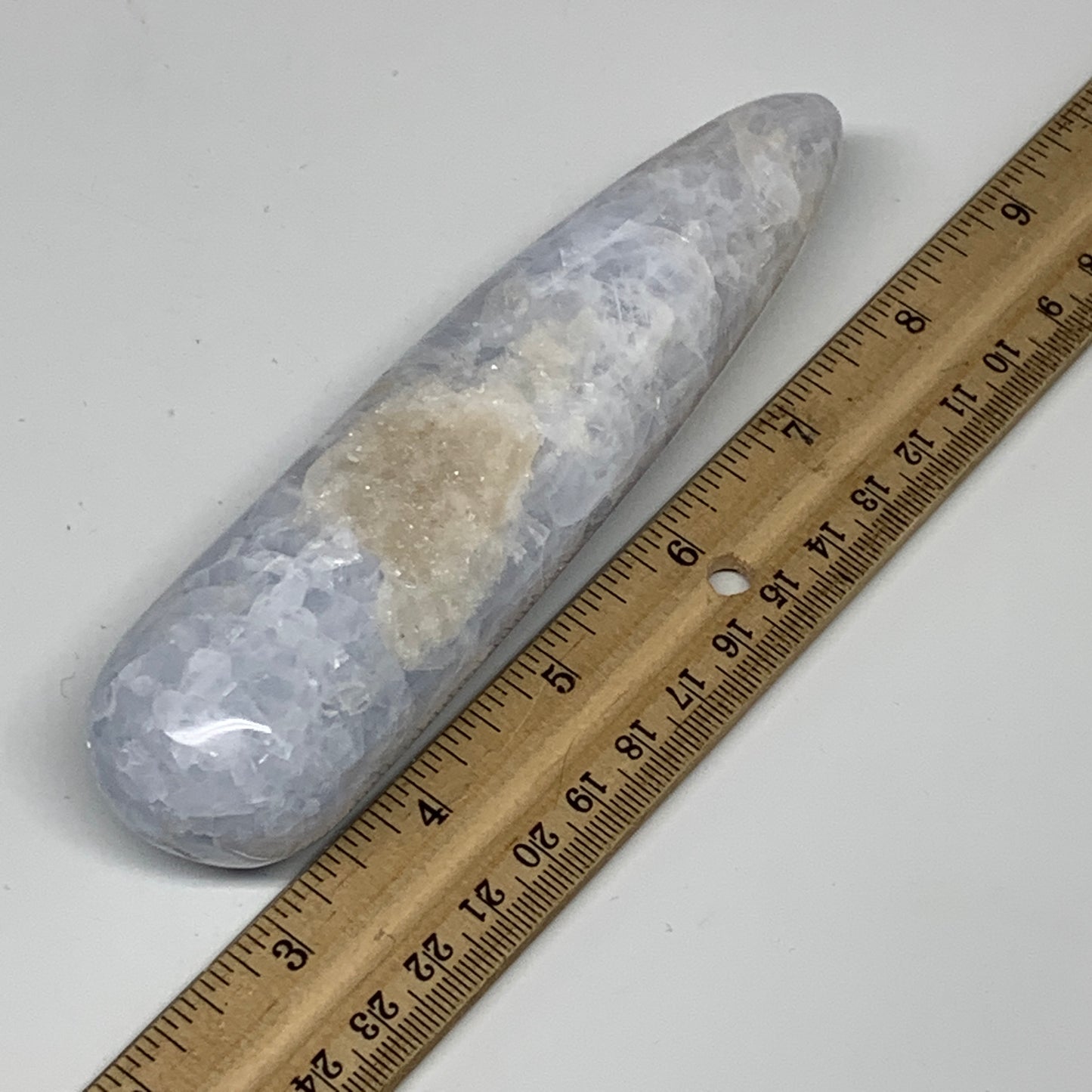 260.2g,5.7"x1.4" Natural Blue Calcite Wand Stick, Home Decor, Collectible, B6171