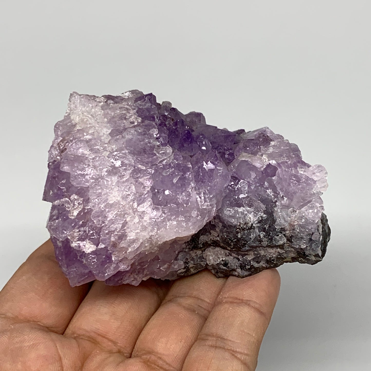 204.3g, 3"x2.8"x1.9", Natural Amethyst Cluster Mineral Specimen @Morocco,B10698