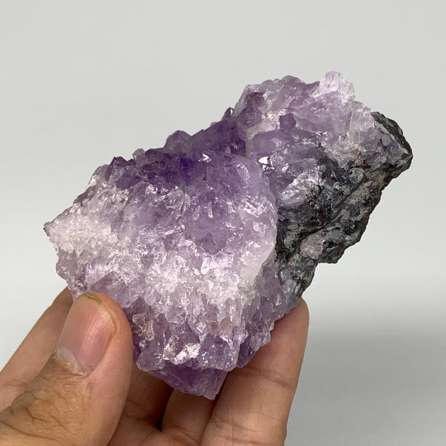 204.3g, 3"x2.8"x1.9", Natural Amethyst Cluster Mineral Specimen @Morocco,B10698