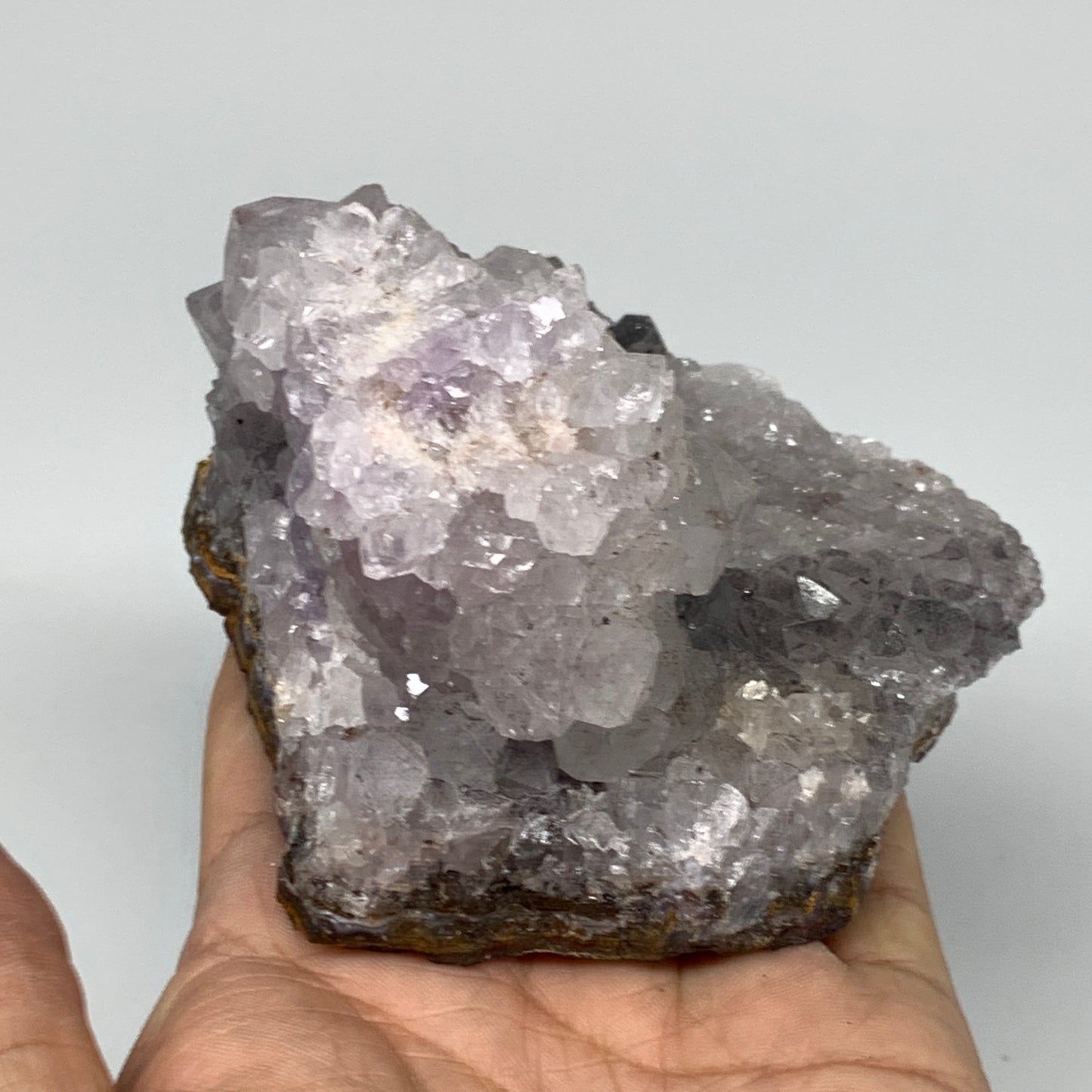 437.7g, 3.3"x3.8"x2.2", Rare Manganese Cluster With Quartz Mineral Specimen,B106