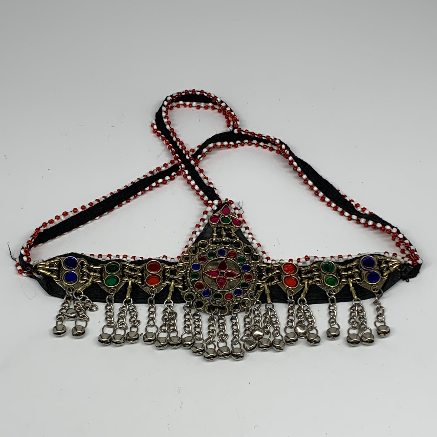 77.1g, Kuchi Headdress Headpiece Afghan Ethnic Tribal Jingle Bells @Afghanistan,