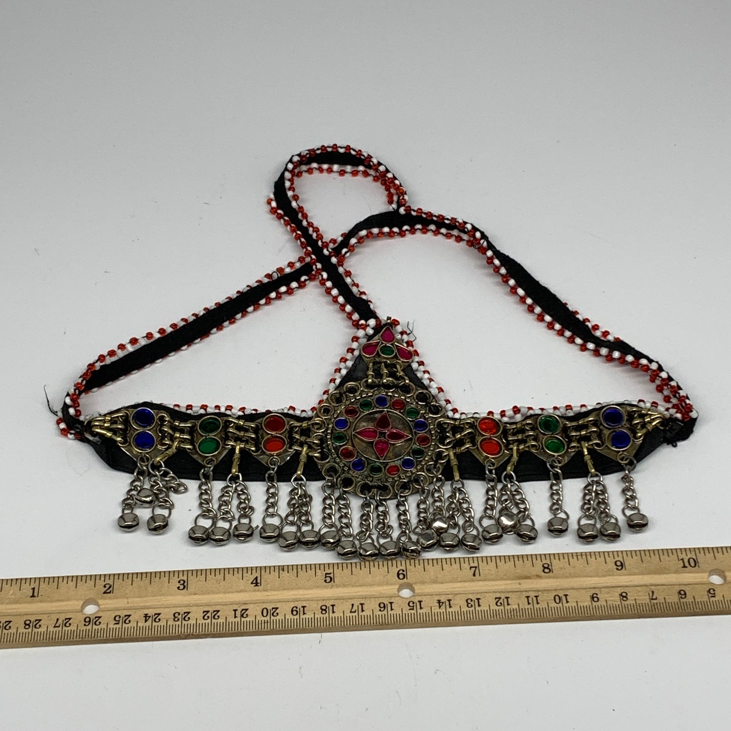 77.1g, Kuchi Headdress Headpiece Afghan Ethnic Tribal Jingle Bells @Afghanistan,