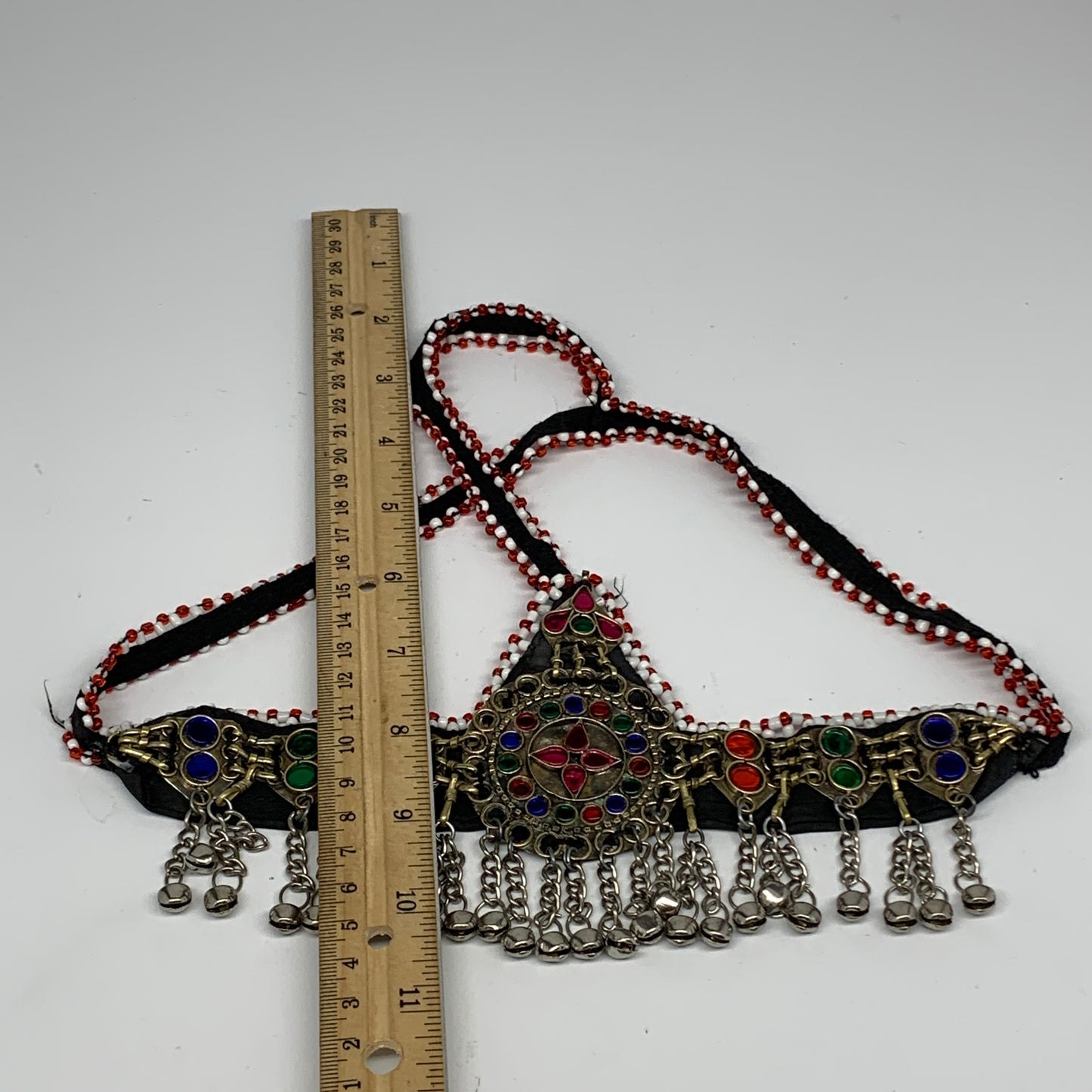 77.1g, Kuchi Headdress Headpiece Afghan Ethnic Tribal Jingle Bells @Afghanistan,