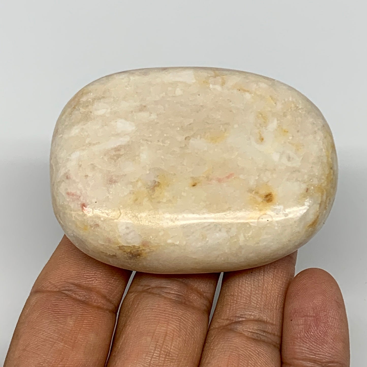 111.4g, 2.5"x1.9"x0.8" Natural Onyx Palm-Stone Reiki @Afghanistan, B14859