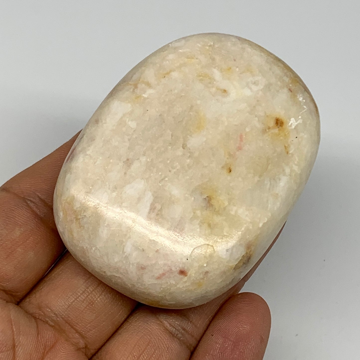 111.4g, 2.5"x1.9"x0.8" Natural Onyx Palm-Stone Reiki @Afghanistan, B14859
