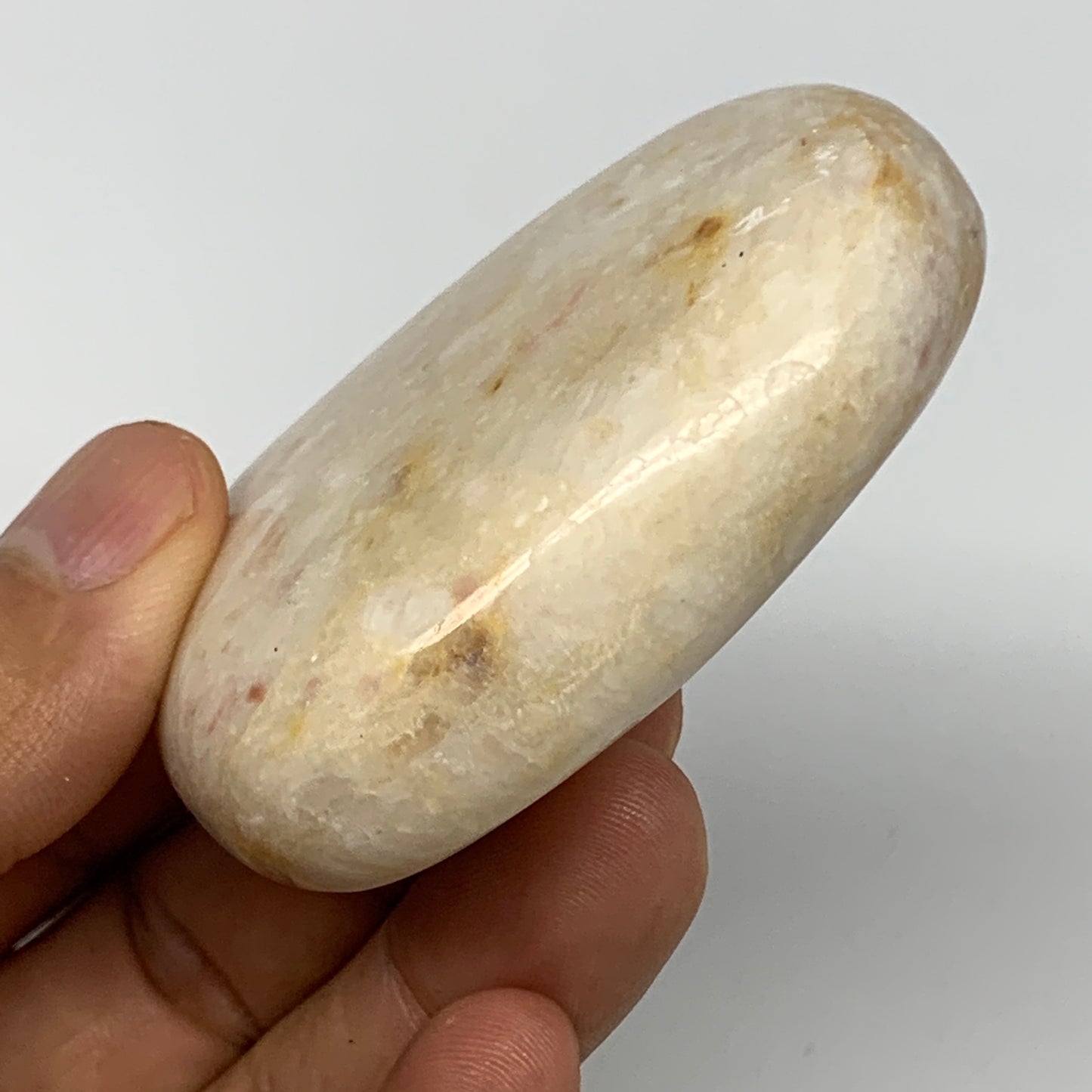 111.4g, 2.5"x1.9"x0.8" Natural Onyx Palm-Stone Reiki @Afghanistan, B14859