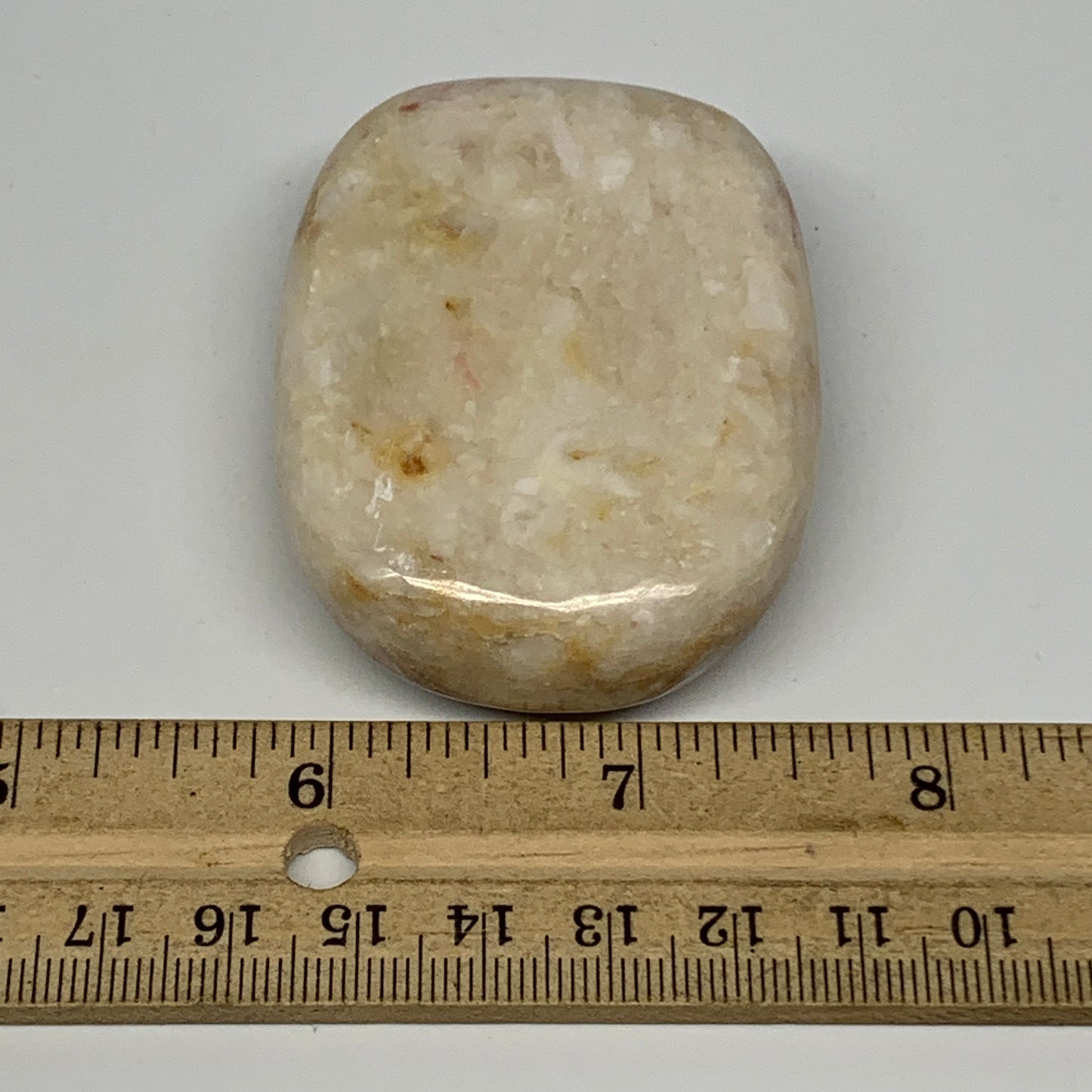 111.4g, 2.5"x1.9"x0.8" Natural Onyx Palm-Stone Reiki @Afghanistan, B14859