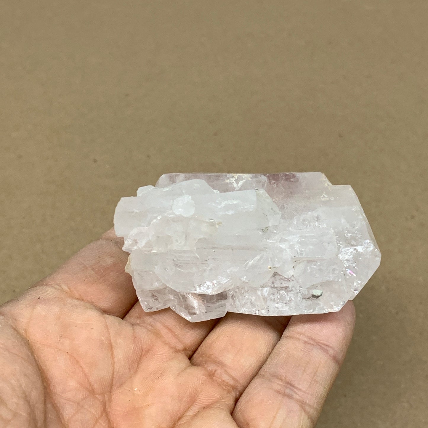 91.1g, 2.2"x1.9"x1.3", Faden Quartz Crystal Mineral,Specimen Terminated, B24938