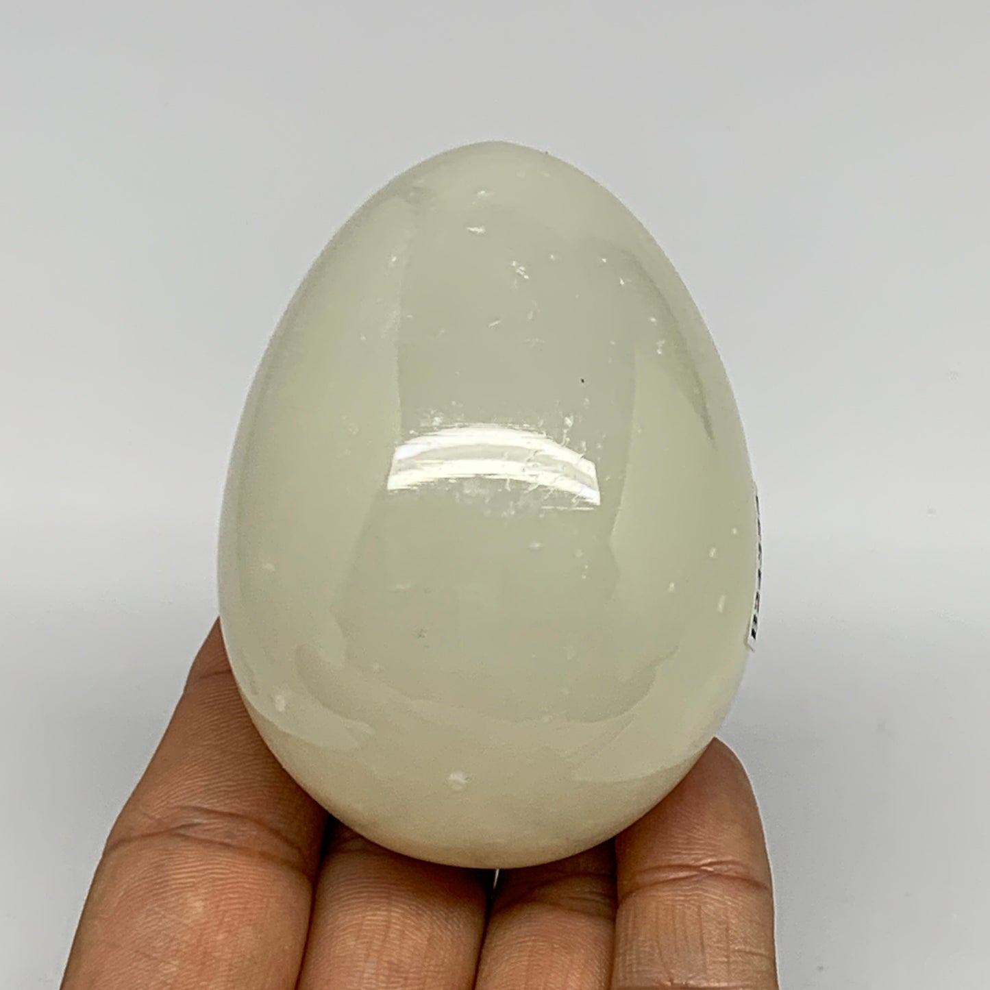 250.2g, 2.7"x2" Natural Green Onyx Egg Gemstone Mineral, from Pakistan, B24333