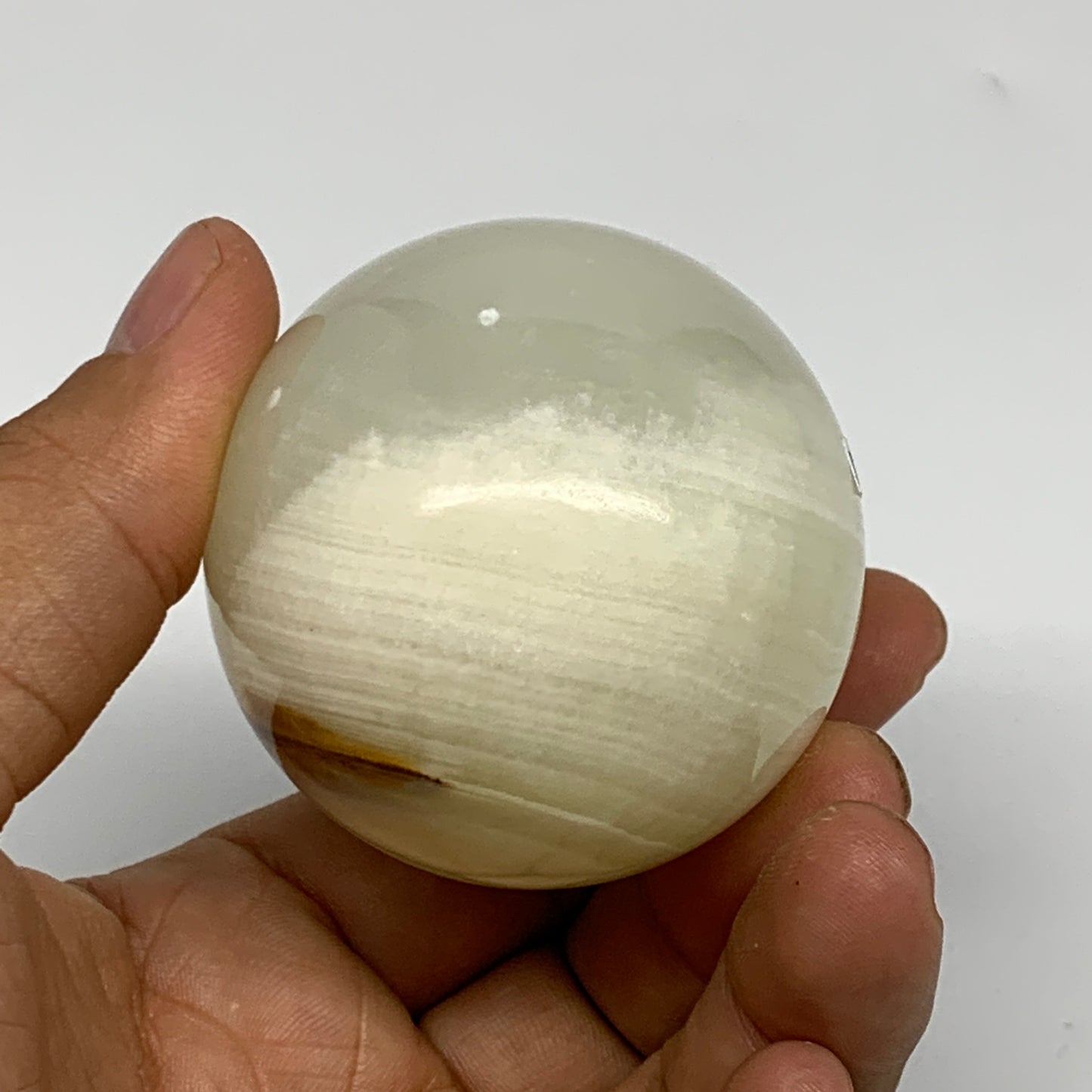 250.2g, 2.7"x2" Natural Green Onyx Egg Gemstone Mineral, from Pakistan, B24333