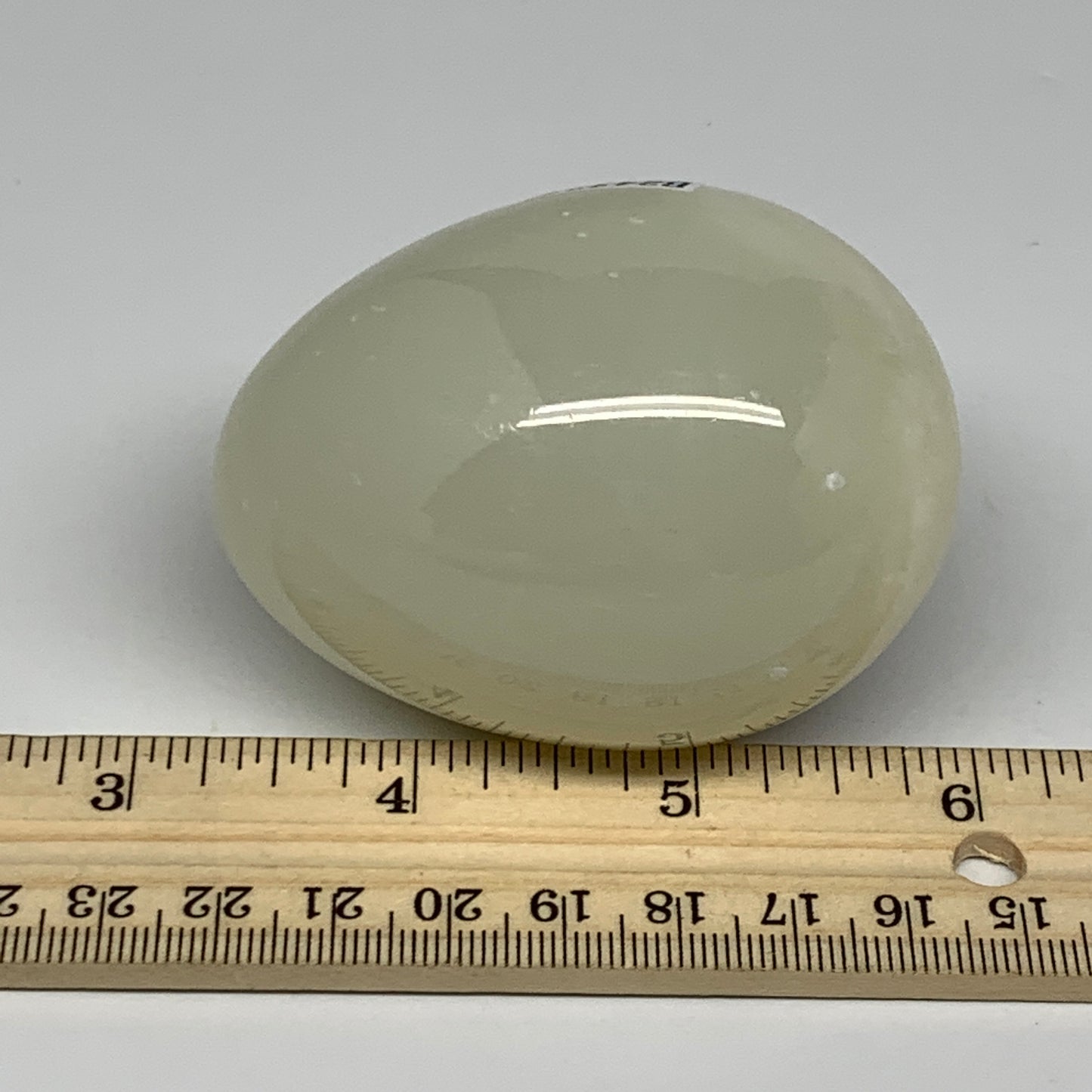 250.2g, 2.7"x2" Natural Green Onyx Egg Gemstone Mineral, from Pakistan, B24333