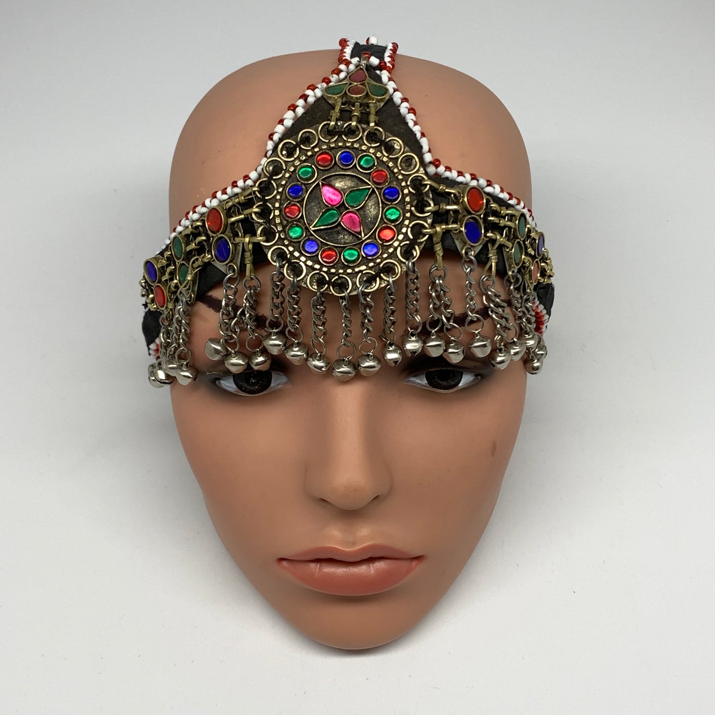 77.2g, Kuchi Headdress Headpiece Afghan Ethnic Tribal Jingle Bells @Afghanistan,