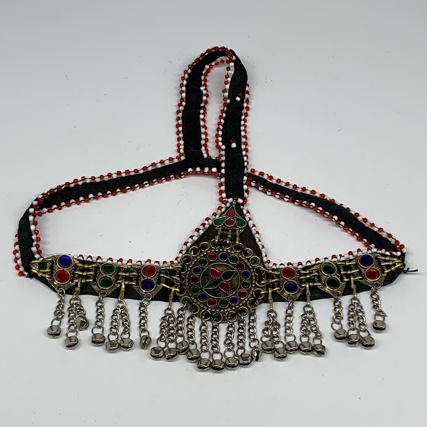 77.2g, Kuchi Headdress Headpiece Afghan Ethnic Tribal Jingle Bells @Afghanistan,