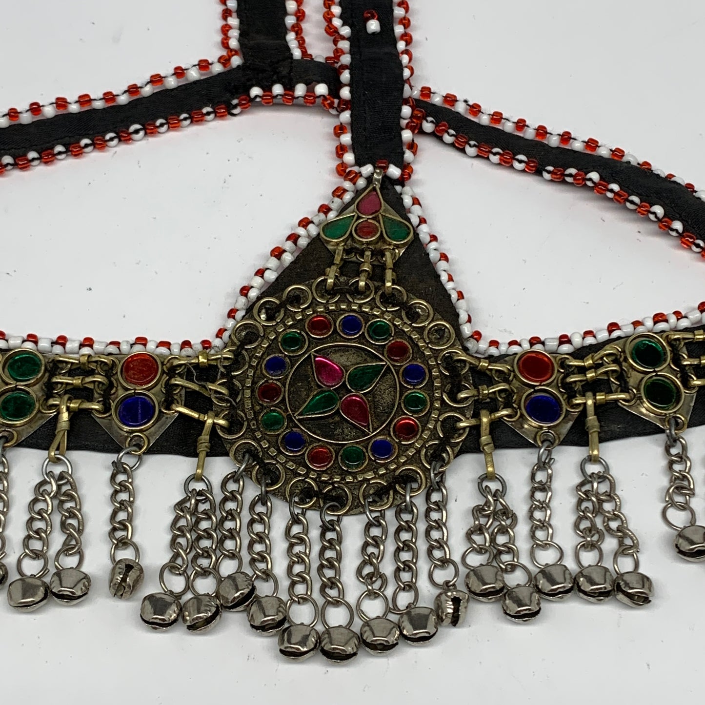 77.2g, Kuchi Headdress Headpiece Afghan Ethnic Tribal Jingle Bells @Afghanistan,