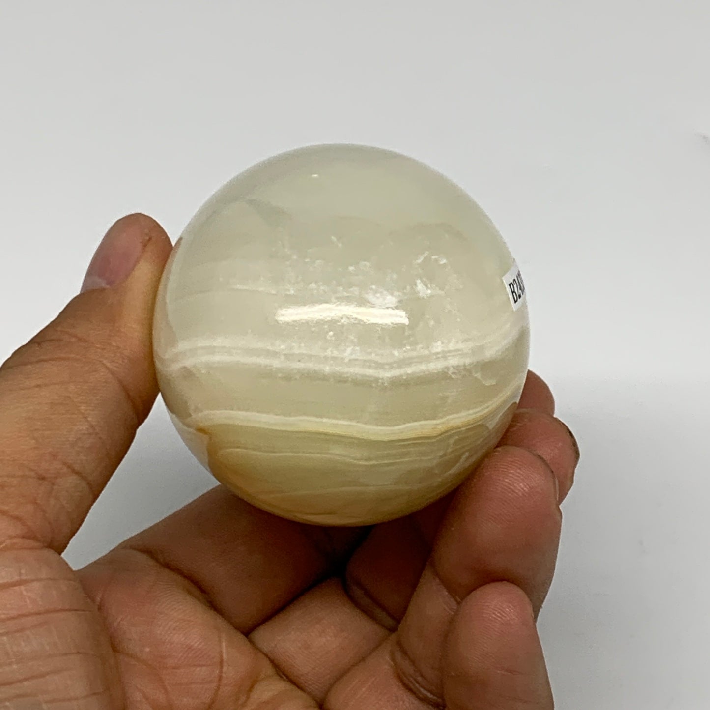 252.8g, 2.8"x2" Natural Green Onyx Egg Gemstone Mineral, from Pakistan, B24334