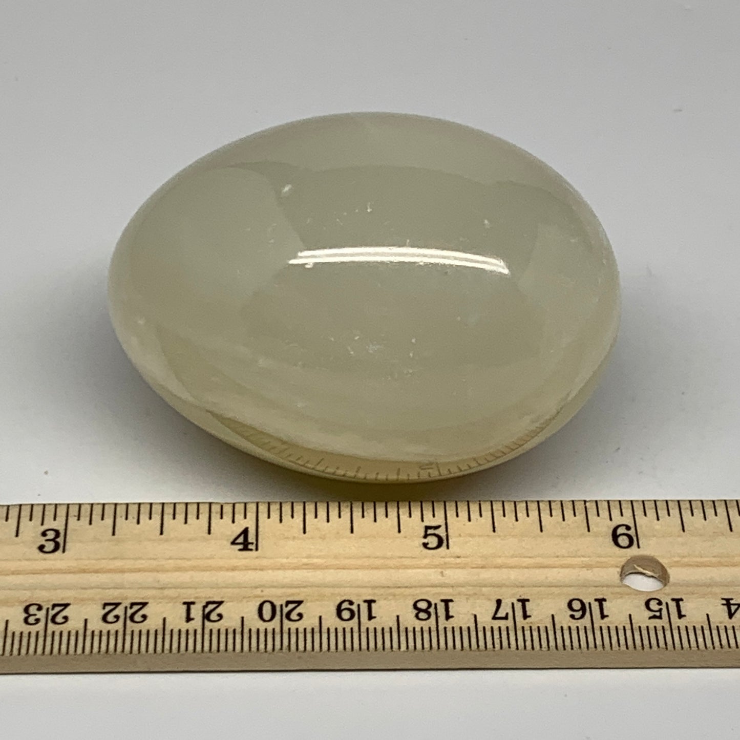 252.8g, 2.8"x2" Natural Green Onyx Egg Gemstone Mineral, from Pakistan, B24334