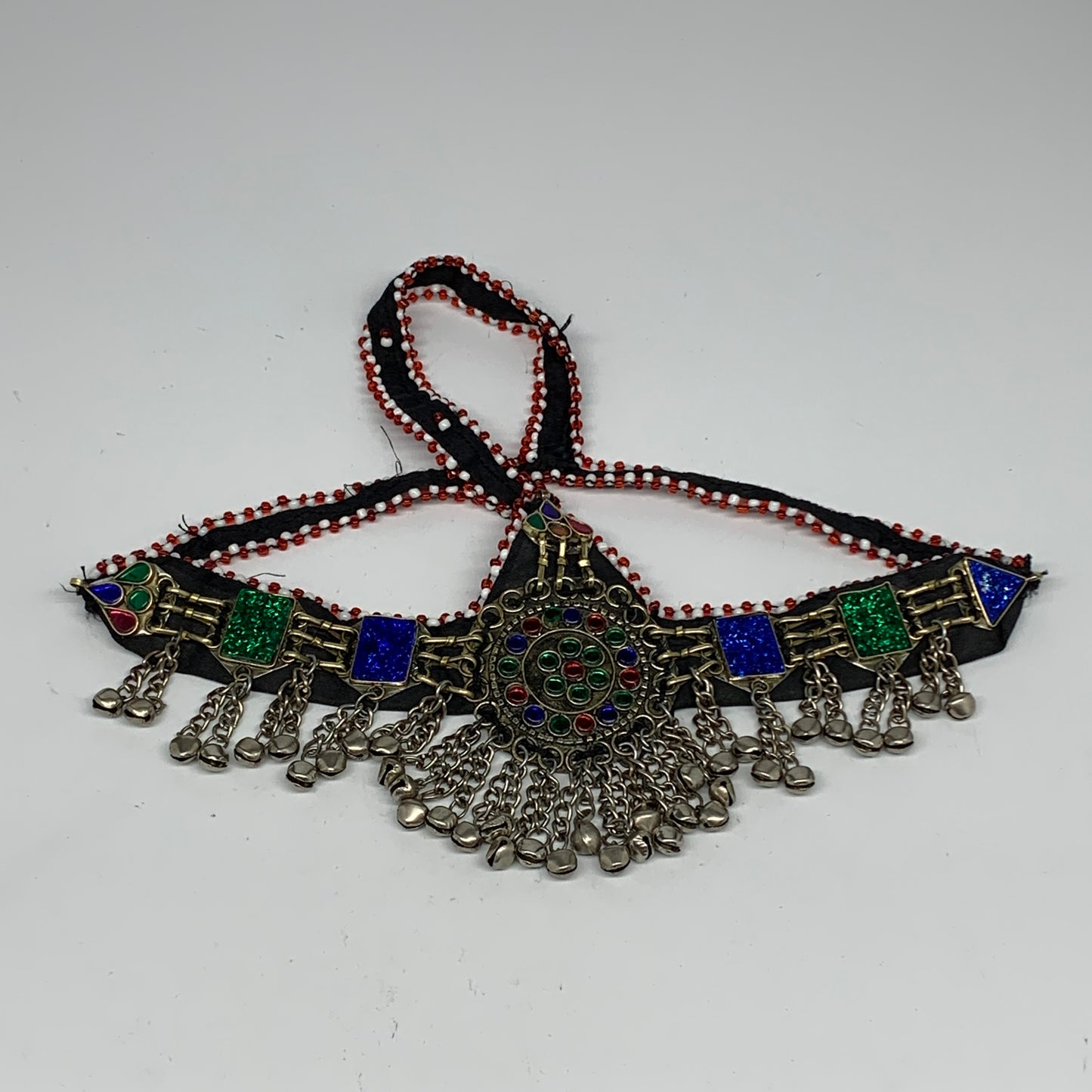 83.3g, Kuchi Headdress Headpiece Afghan Ethnic Tribal Jingle Bells @Afghanistan,