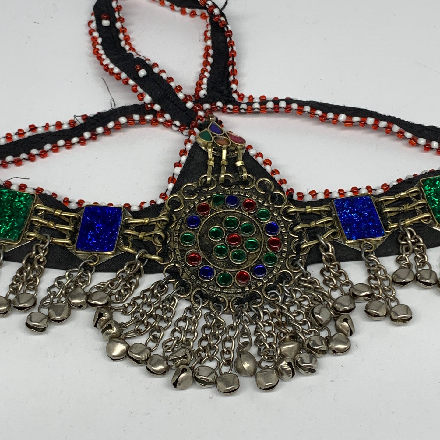 83.3g, Kuchi Headdress Headpiece Afghan Ethnic Tribal Jingle Bells @Afghanistan,