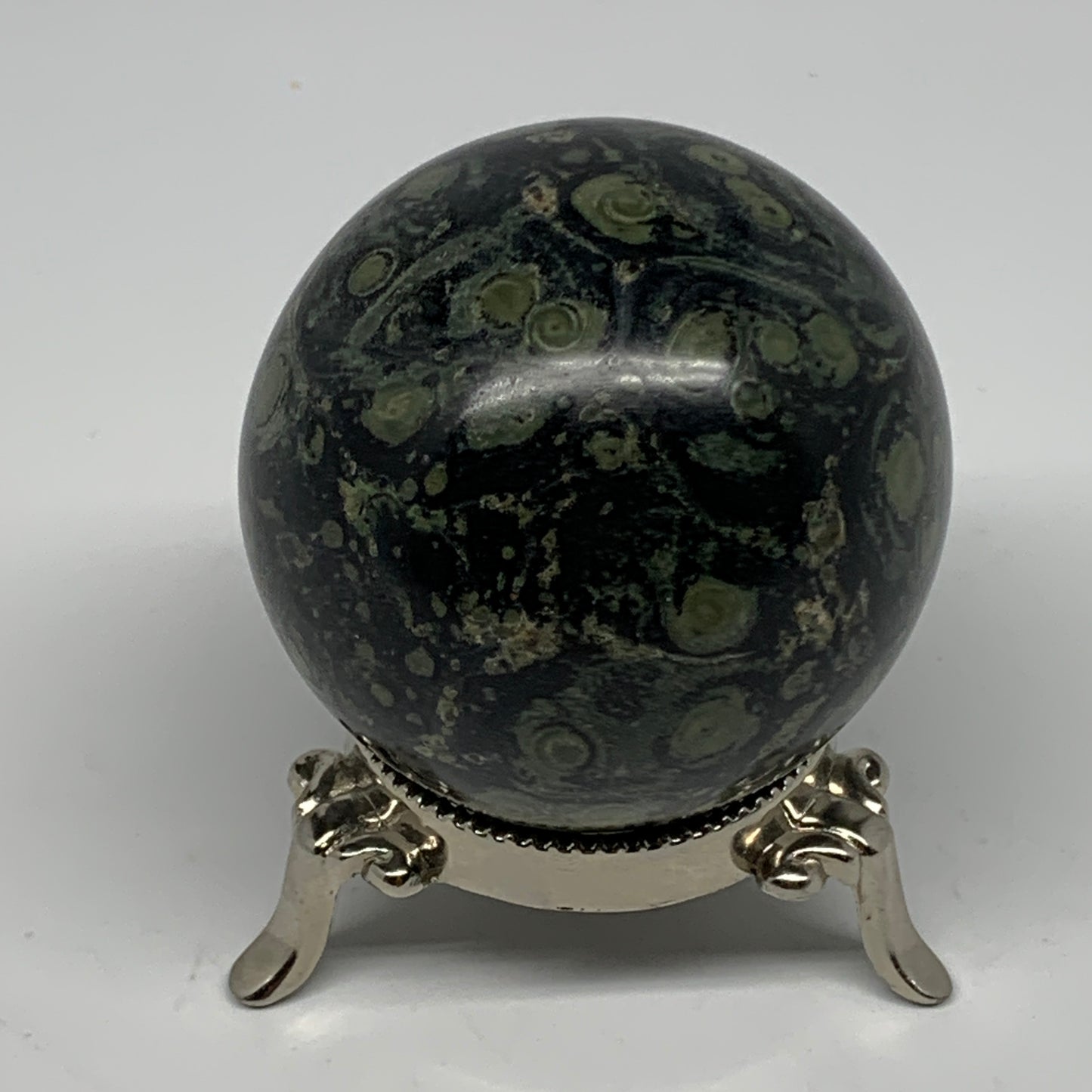 321.5g, 2.4"(61mm), Crocodile Kambaba Jasper Sphere Ball Reiki @Madagascar,B1568