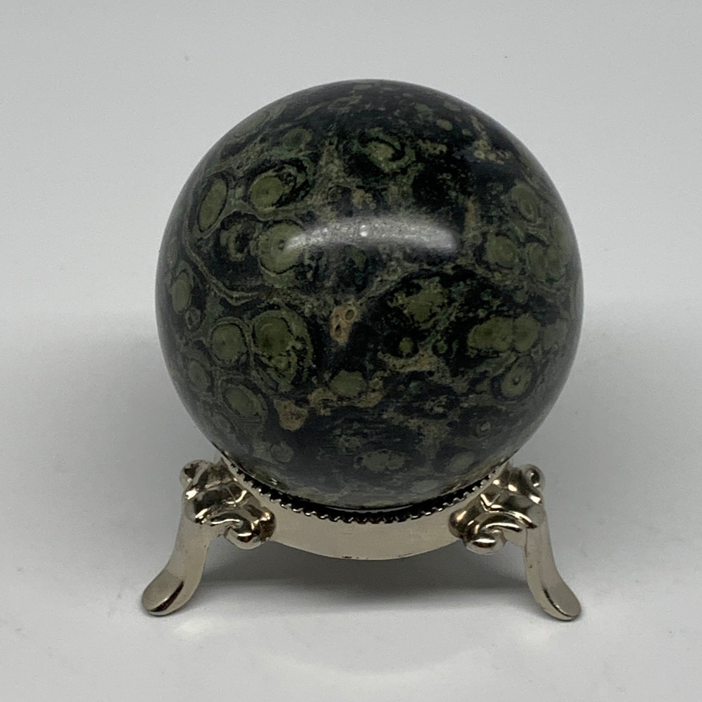 321.5g, 2.4"(61mm), Crocodile Kambaba Jasper Sphere Ball Reiki @Madagascar,B1568