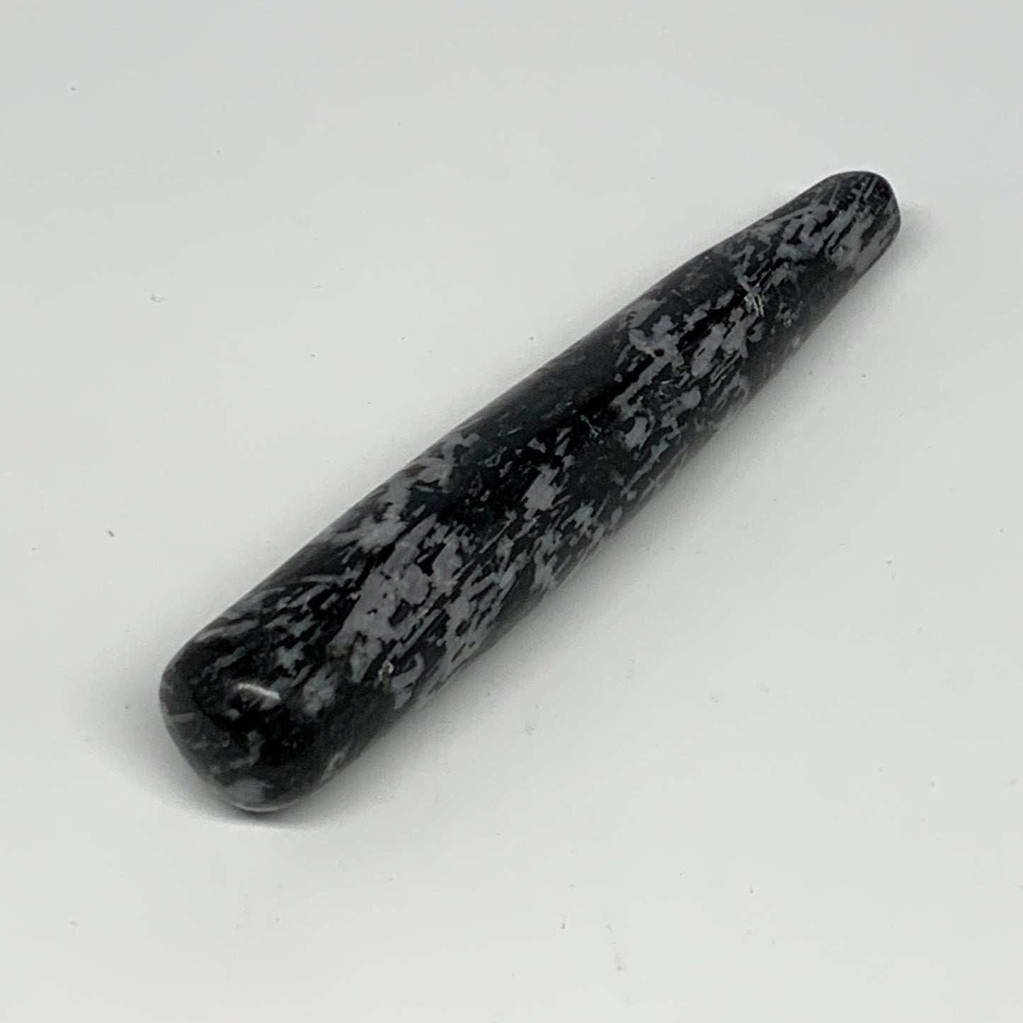 146g,5.4"x0.9" Indigo Gabro Merlinite Stick, Wand,Home Decor,Collectible,B18024