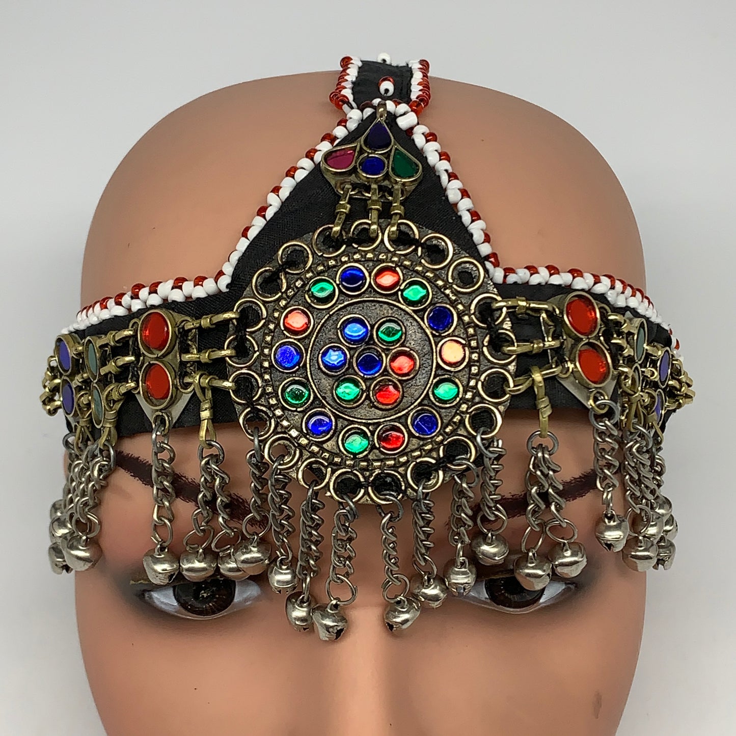 72g, Kuchi Headdress Headpiece Afghan Ethnic Tribal Jingle Bells @Afghanistan, B