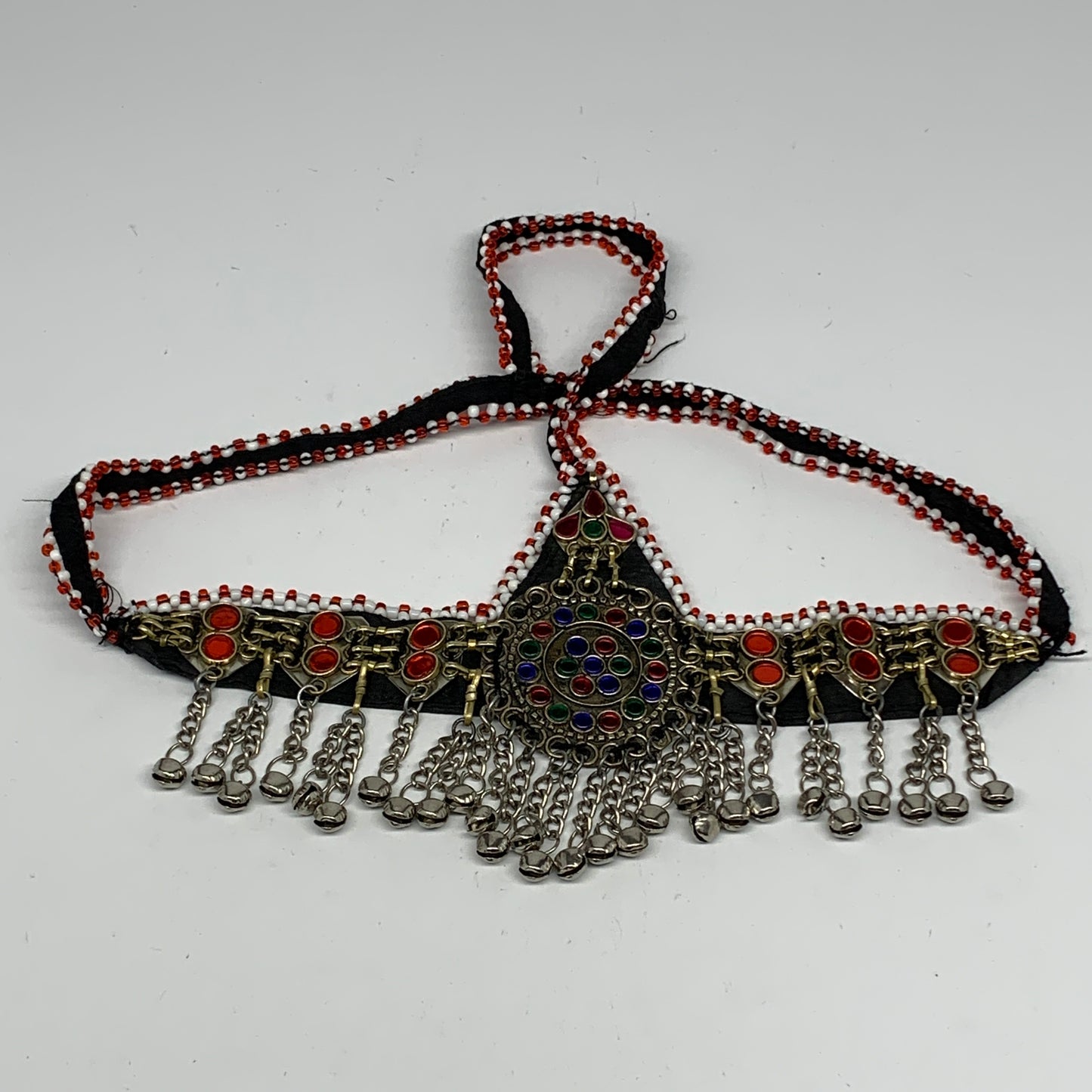 79.8g, Kuchi Headdress Headpiece Afghan Ethnic Tribal Jingle Bells @Afghanistan,