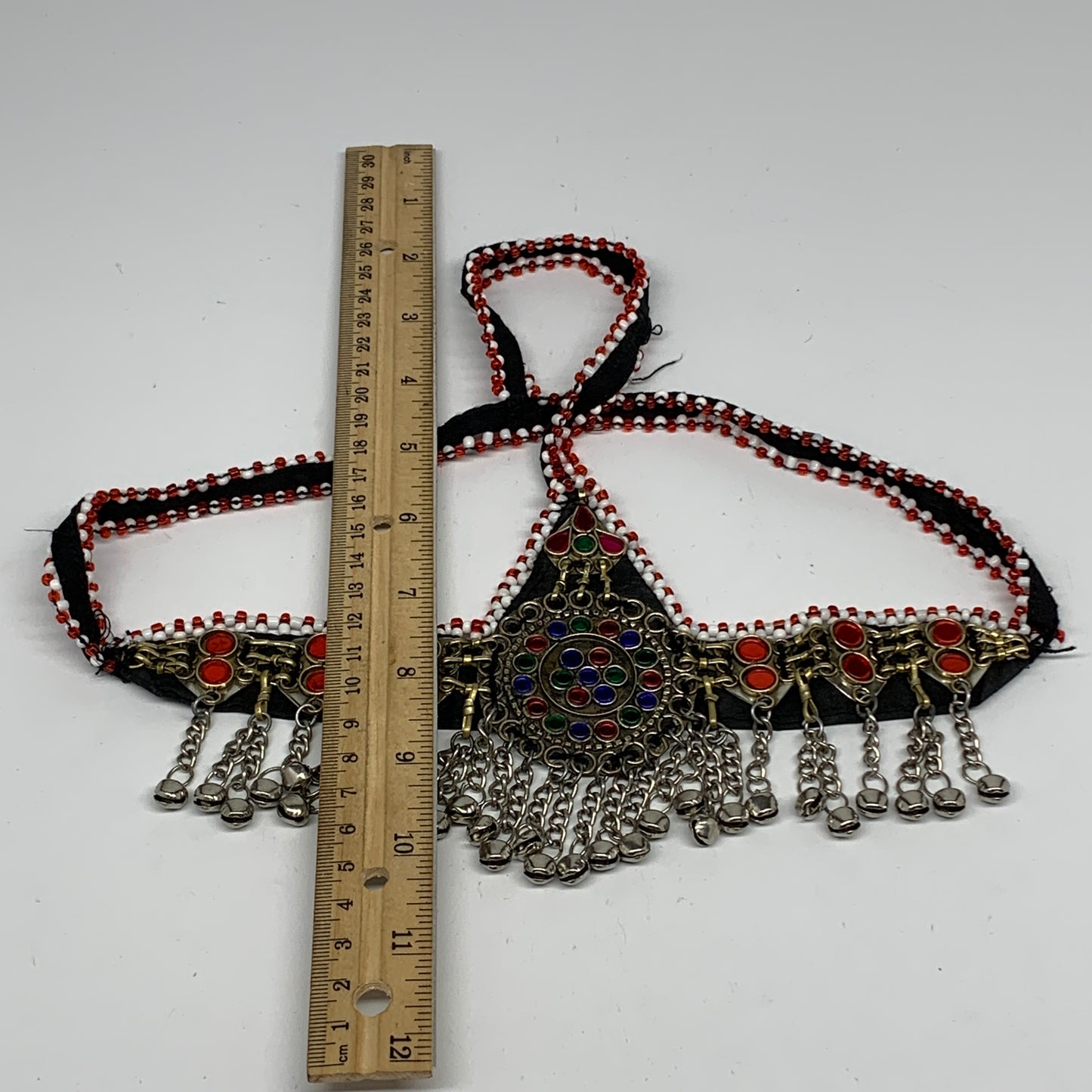 79.8g, Kuchi Headdress Headpiece Afghan Ethnic Tribal Jingle Bells @Afghanistan,