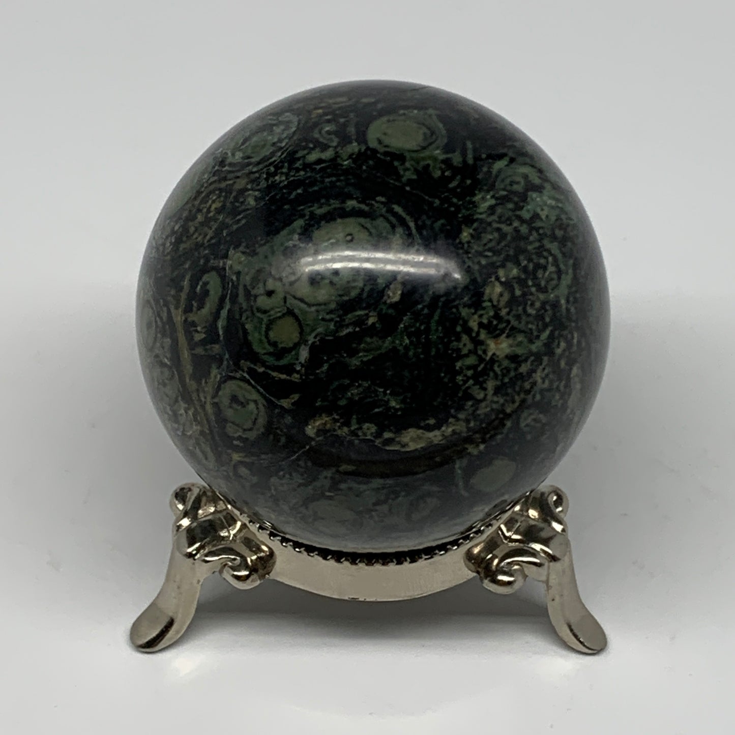 321.2g, 2.4"(59mm), Crocodile Kambaba Jasper Sphere Ball Reiki @Madagascar,B1569