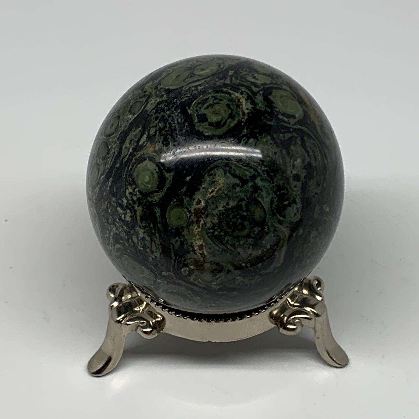 321.2g, 2.4"(59mm), Crocodile Kambaba Jasper Sphere Ball Reiki @Madagascar,B1569