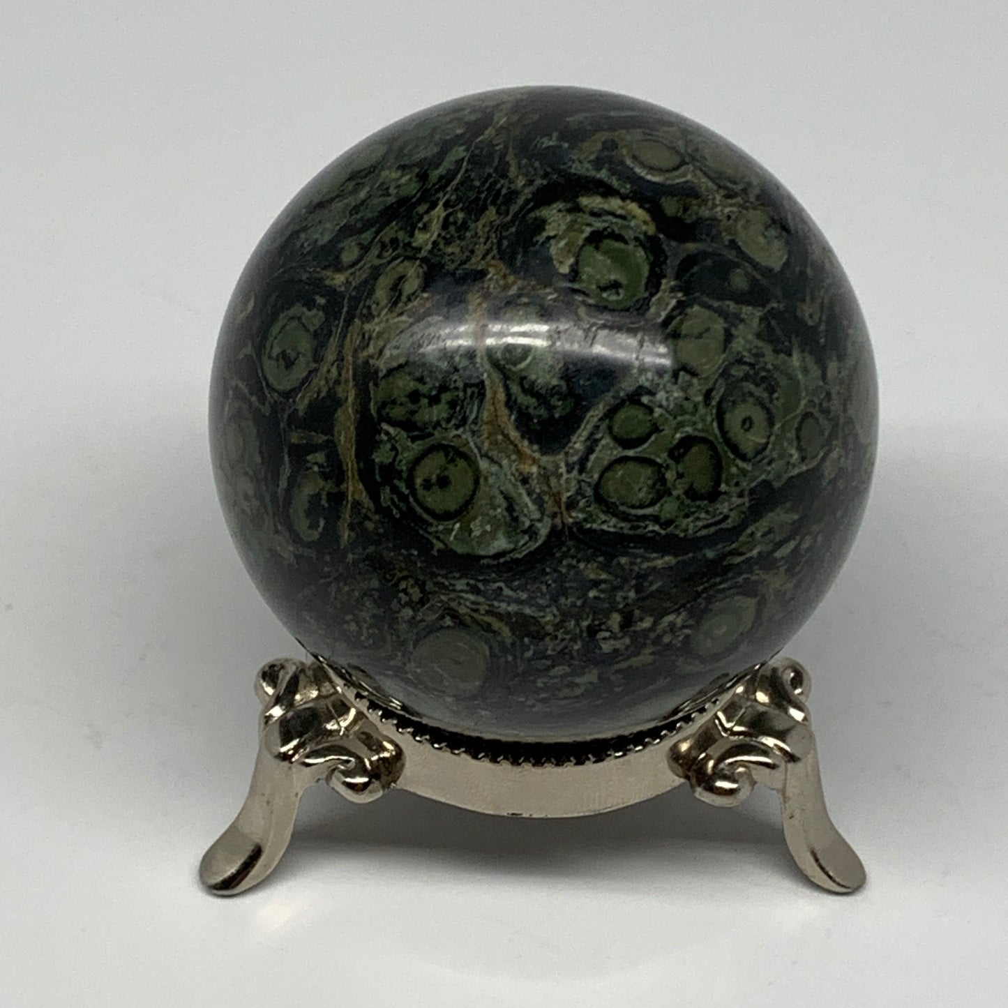 321.2g, 2.4"(59mm), Crocodile Kambaba Jasper Sphere Ball Reiki @Madagascar,B1569