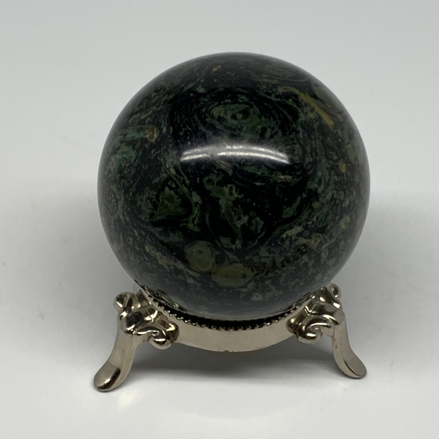 321.2g, 2.4"(59mm), Crocodile Kambaba Jasper Sphere Ball Reiki @Madagascar,B1569