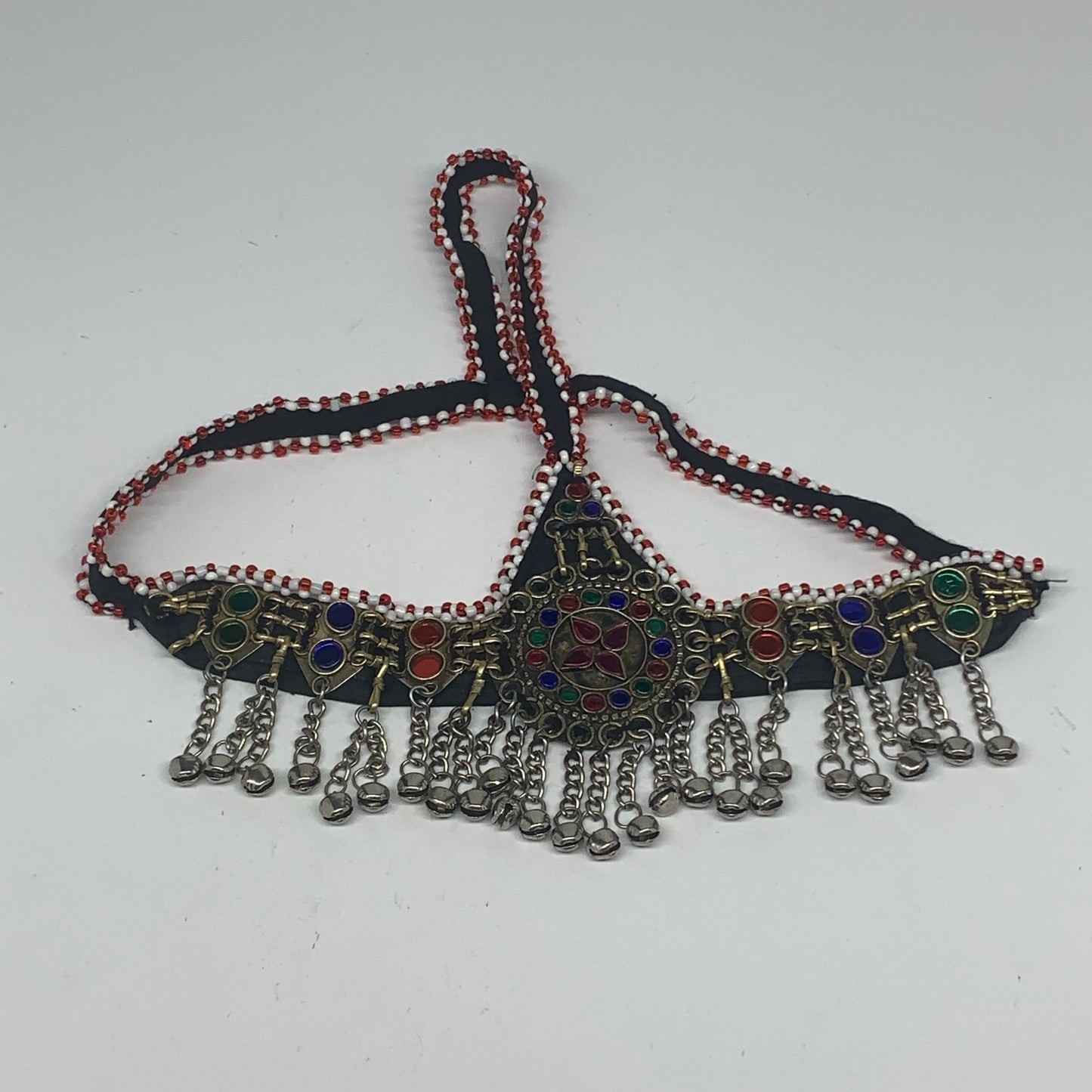 76.7g, Kuchi Headdress Headpiece Afghan Ethnic Tribal Jingle Bells @Afghanistan,