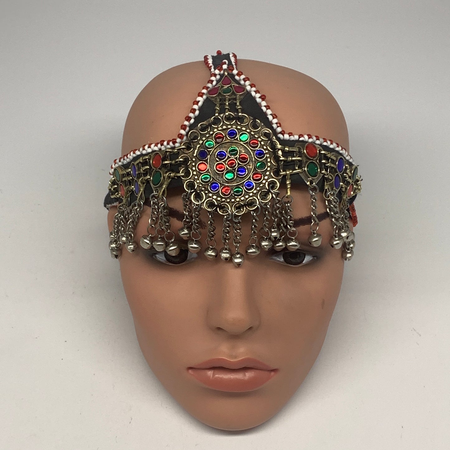 77.5g, Kuchi Headdress Headpiece Afghan Ethnic Tribal Jingle Bells @Afghanistan,