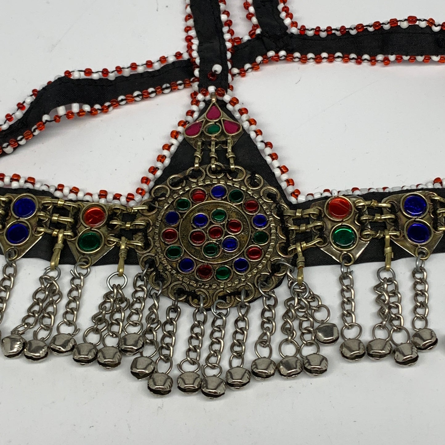 77.5g, Kuchi Headdress Headpiece Afghan Ethnic Tribal Jingle Bells @Afghanistan,