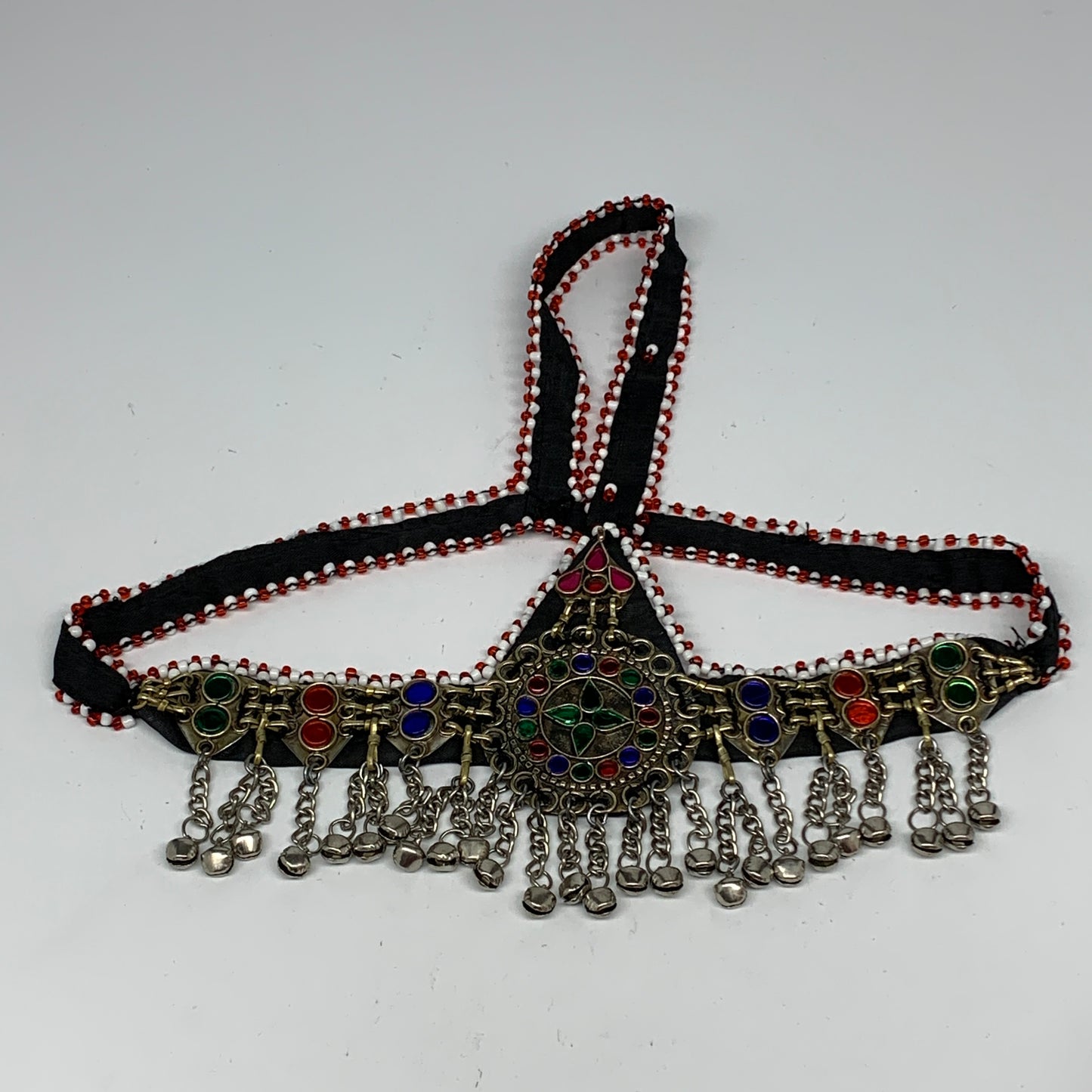 78.3g, Kuchi Headdress Headpiece Afghan Ethnic Tribal Jingle Bells @Afghanistan,