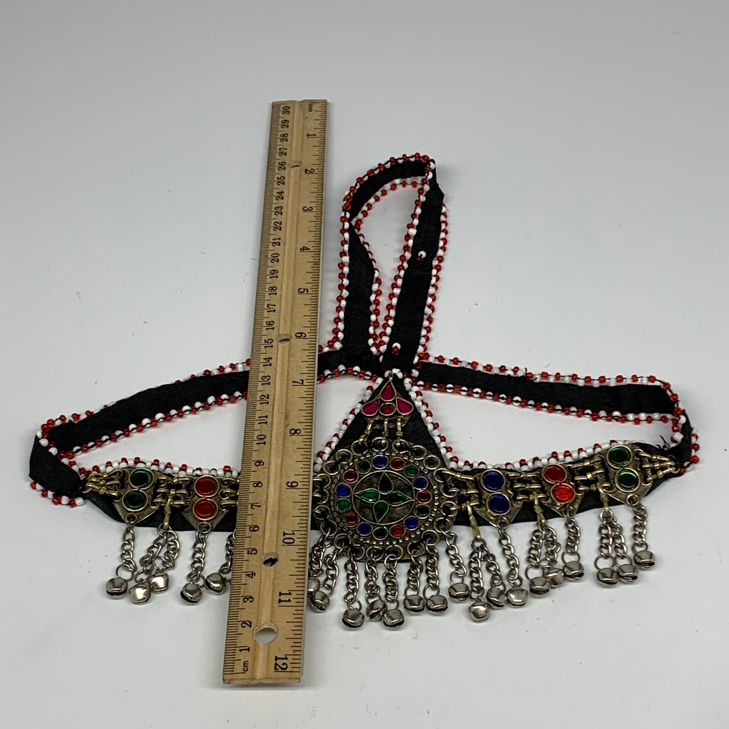 78.3g, Kuchi Headdress Headpiece Afghan Ethnic Tribal Jingle Bells @Afghanistan,