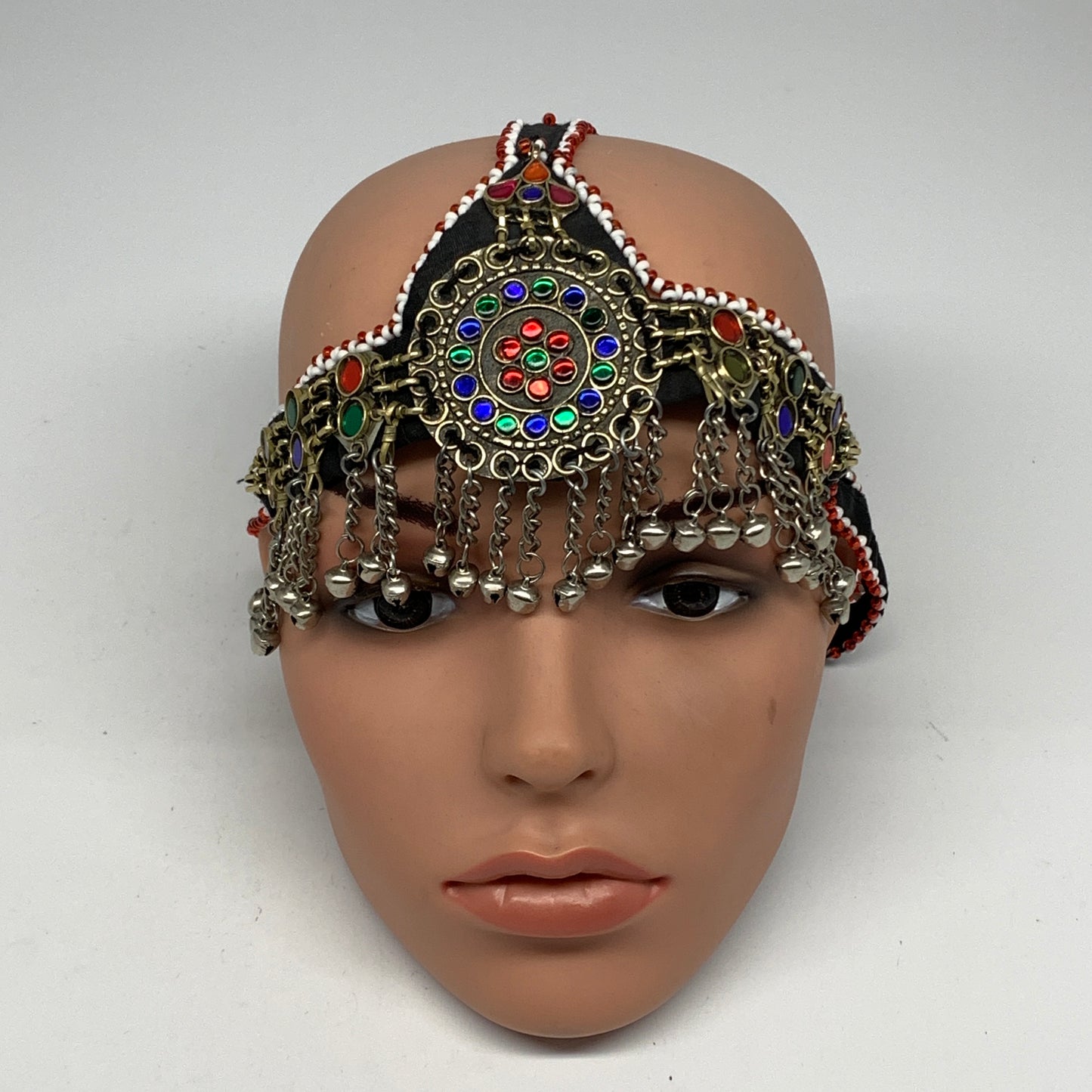 79.1g, Kuchi Headdress Headpiece Afghan Ethnic Tribal Jingle Bells @Afghanistan,