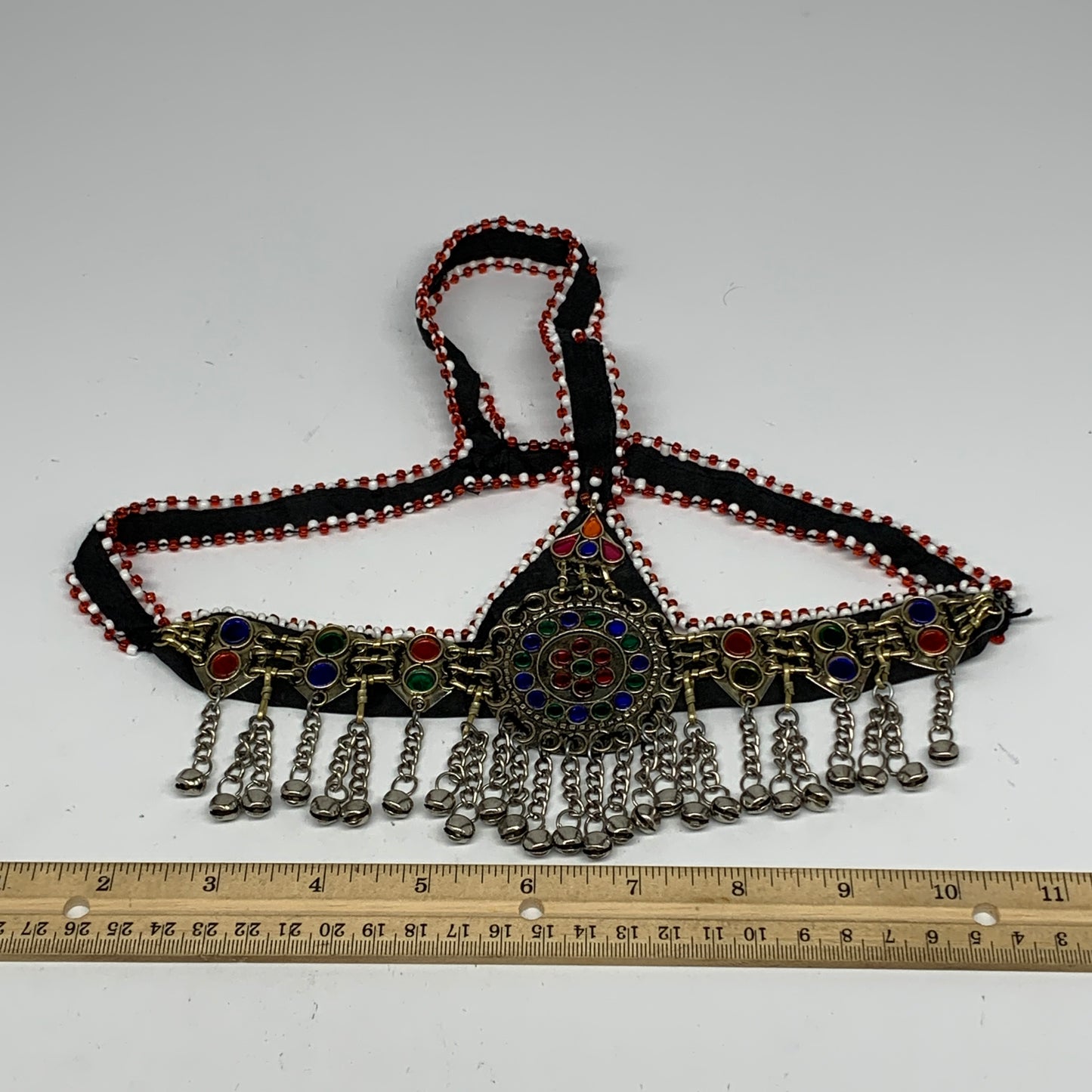 79.1g, Kuchi Headdress Headpiece Afghan Ethnic Tribal Jingle Bells @Afghanistan,