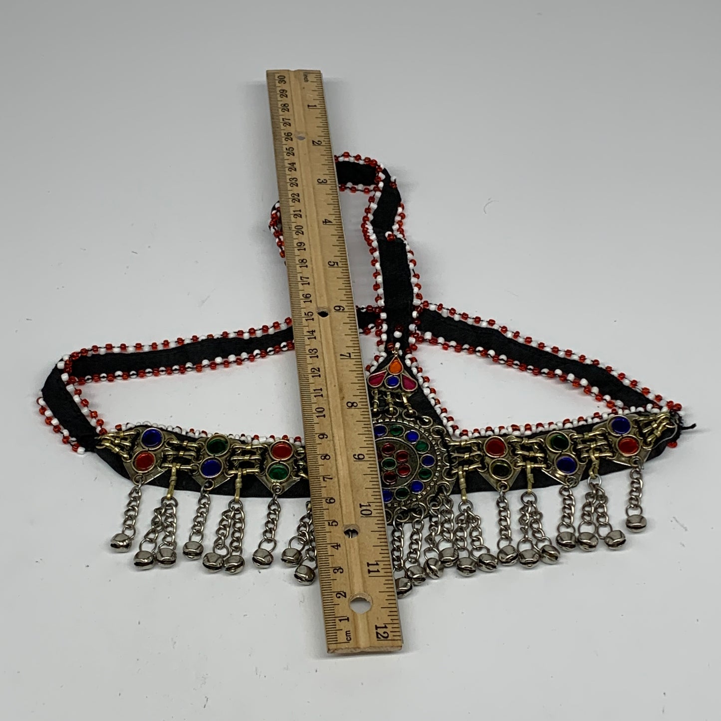 79.1g, Kuchi Headdress Headpiece Afghan Ethnic Tribal Jingle Bells @Afghanistan,