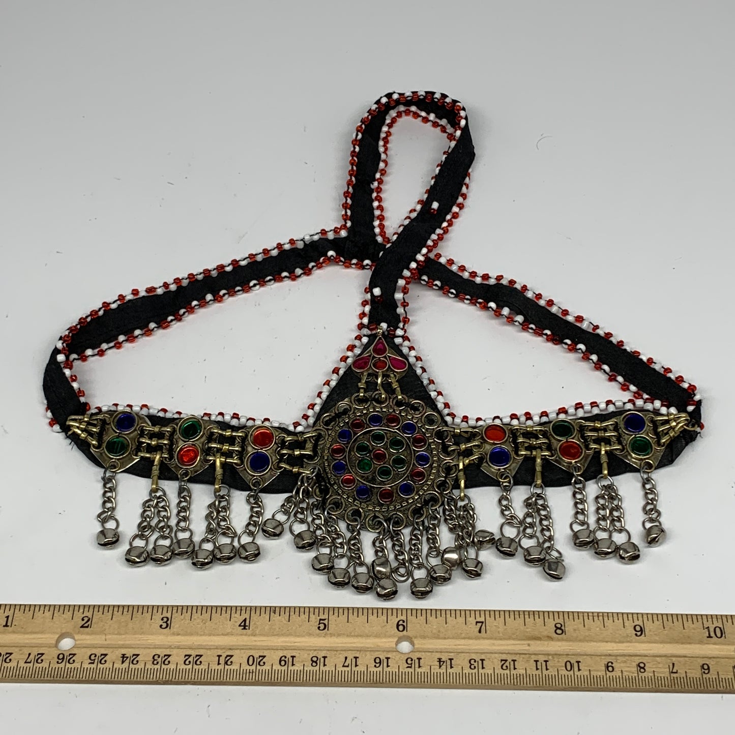 78.8g, Kuchi Headdress Headpiece Afghan Ethnic Tribal Jingle Bells @Afghanistan,