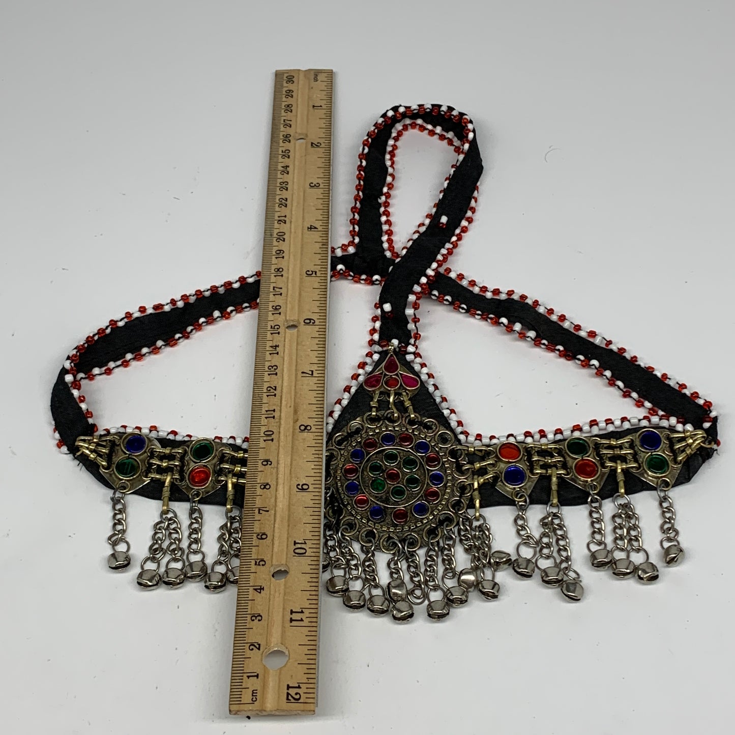 78.8g, Kuchi Headdress Headpiece Afghan Ethnic Tribal Jingle Bells @Afghanistan,