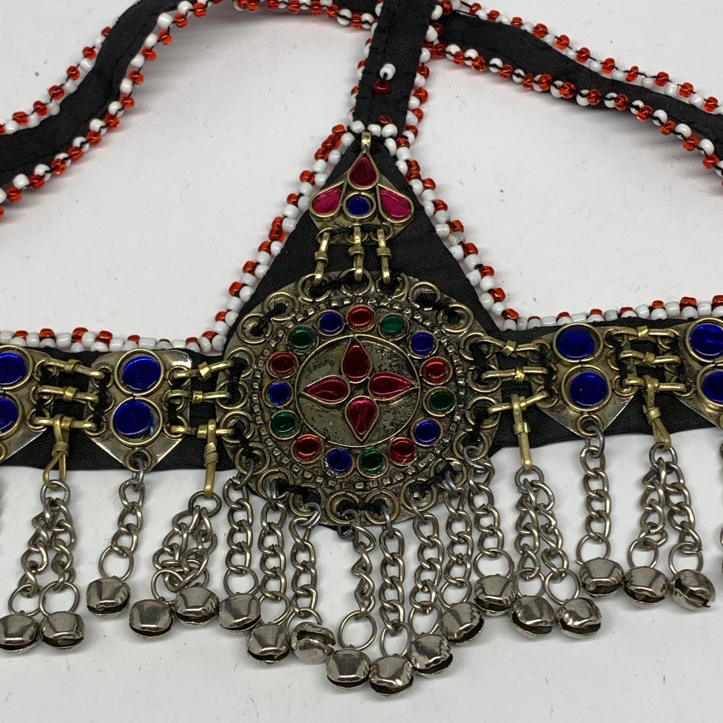 77.8g, Kuchi Headdress Headpiece Afghan Ethnic Tribal Jingle Bells @Afghanistan,