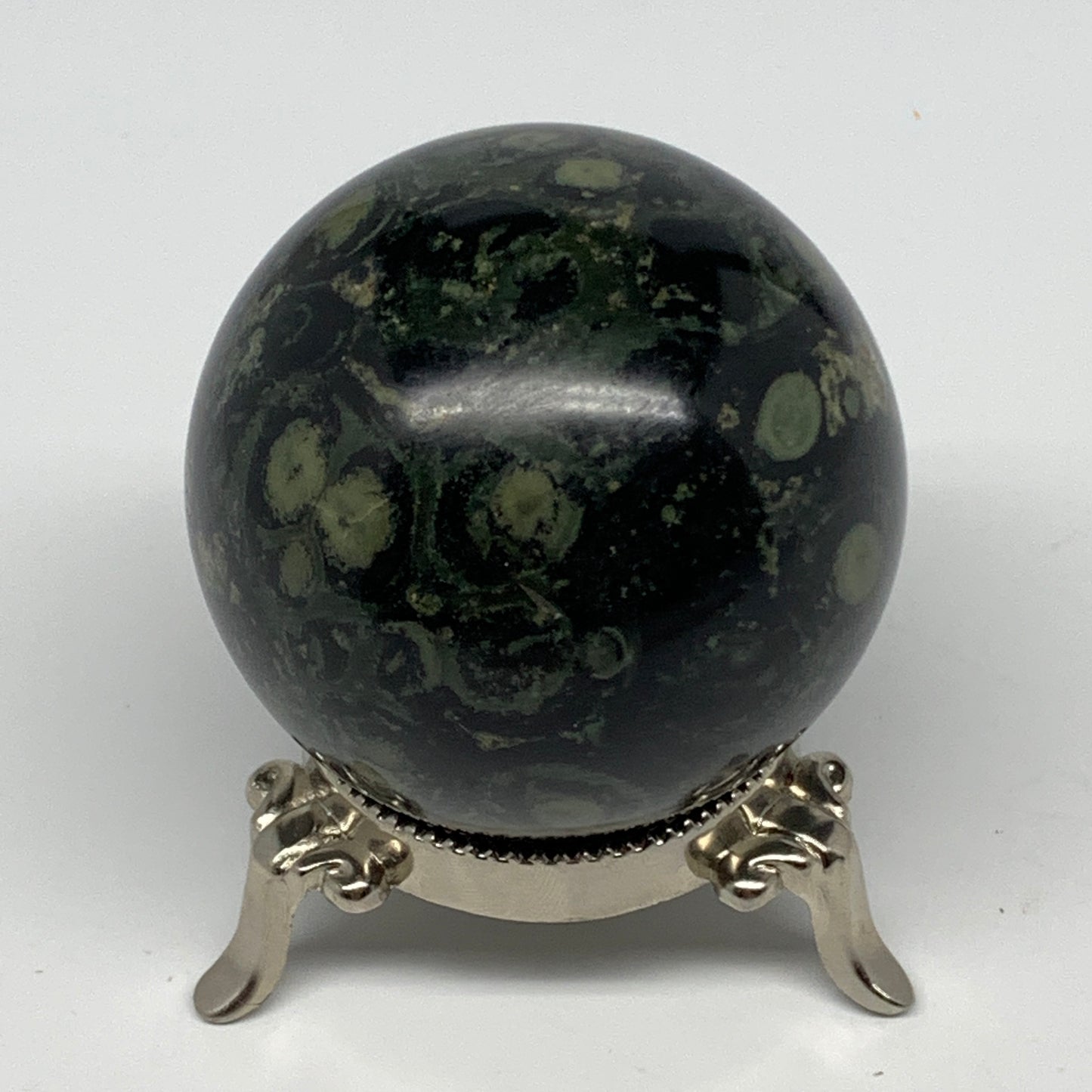 314.4g, 2.4"(60mm), Crocodile Kambaba Jasper Sphere Ball Reiki @Madagascar,B1571